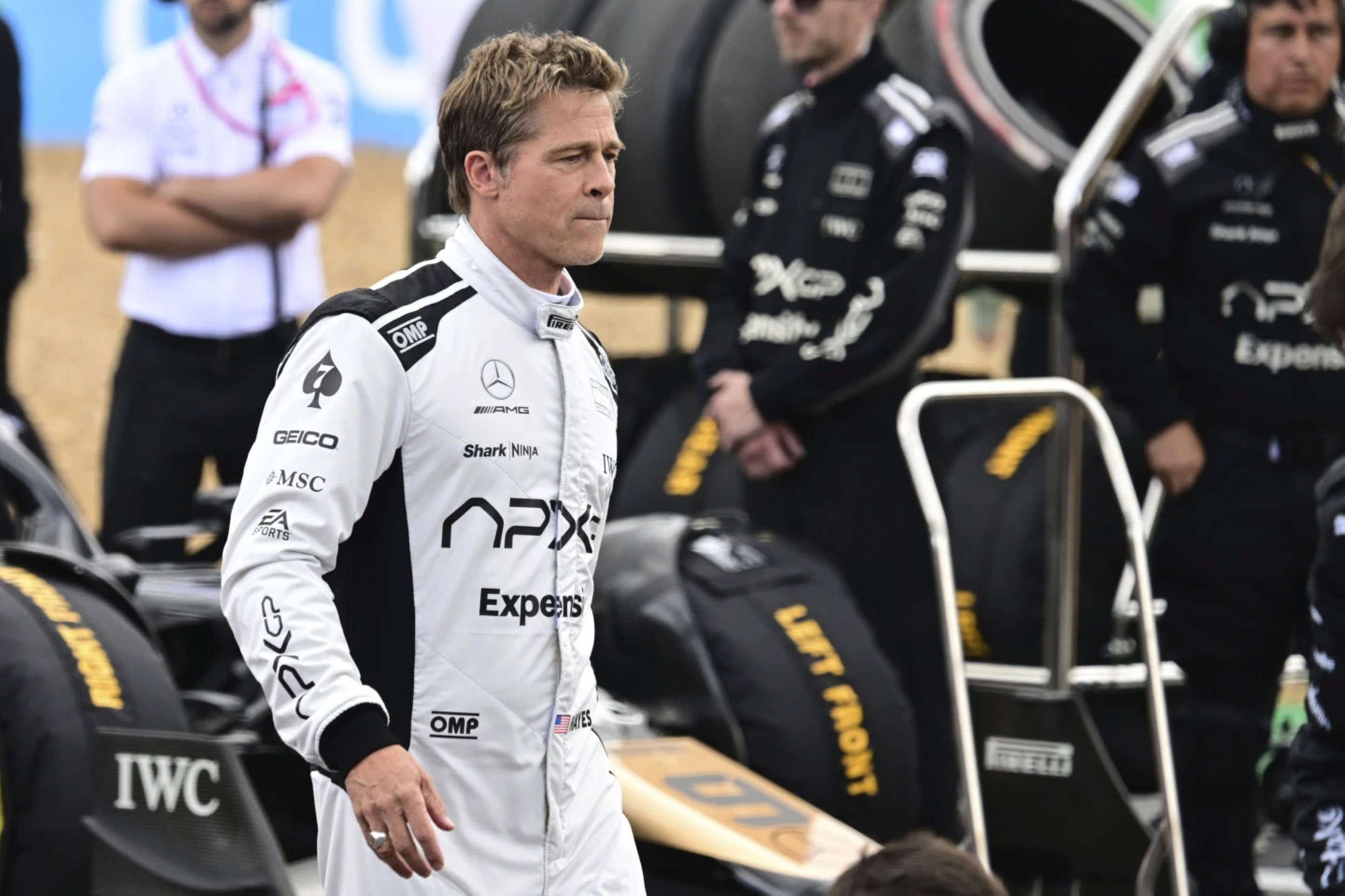 F1 movie star Pitt finally gets to drive a Formula One car