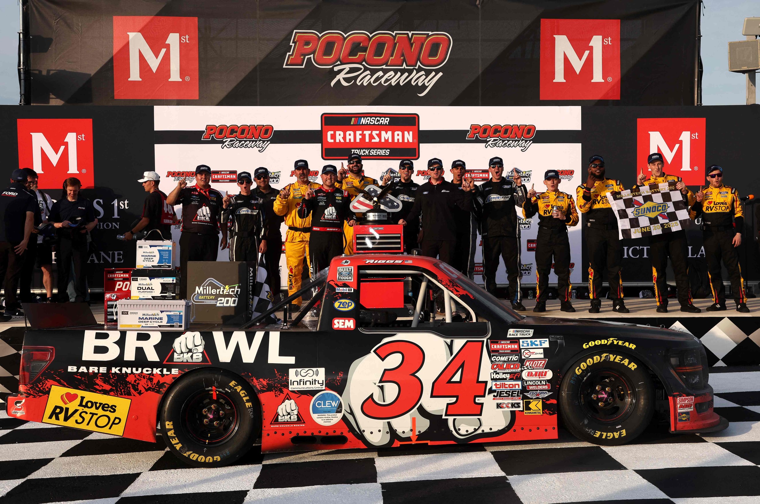 Layne Riggs claims first Truck Series win