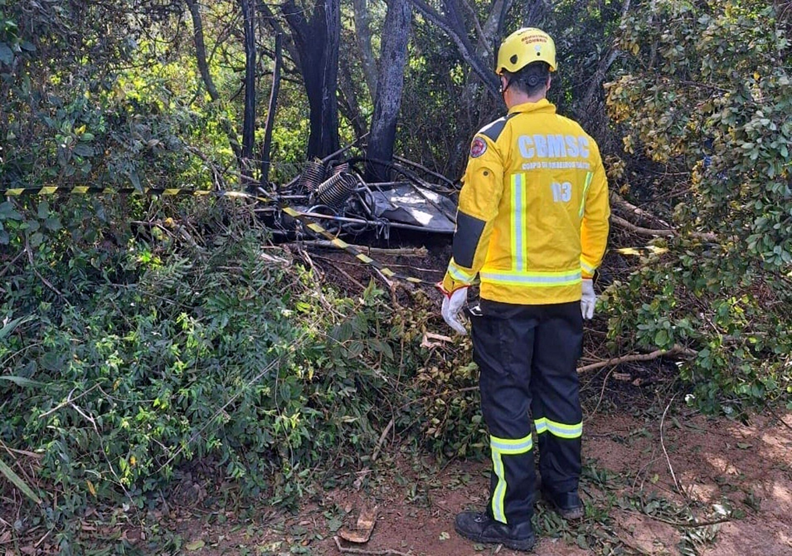 Eight killed after hot-air balloon catches fire and falls from the sky in Brazil