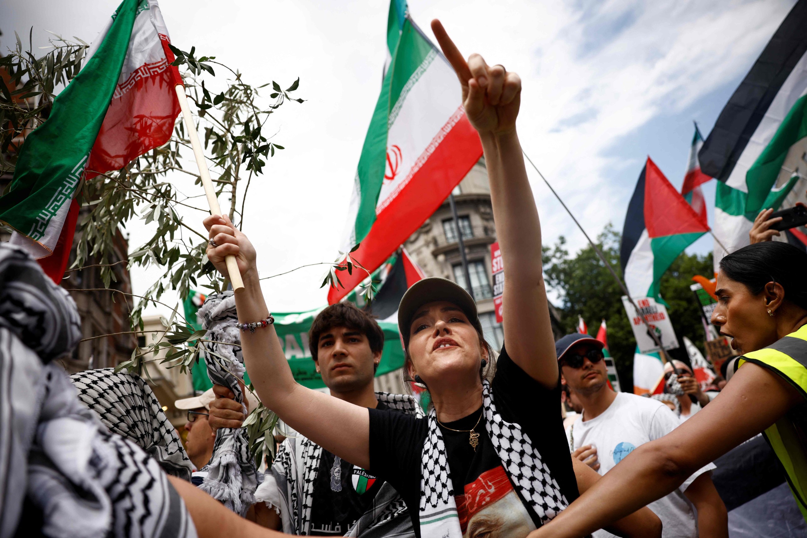 Tens of thousands join pro-Palestinian marches in London and Berlin