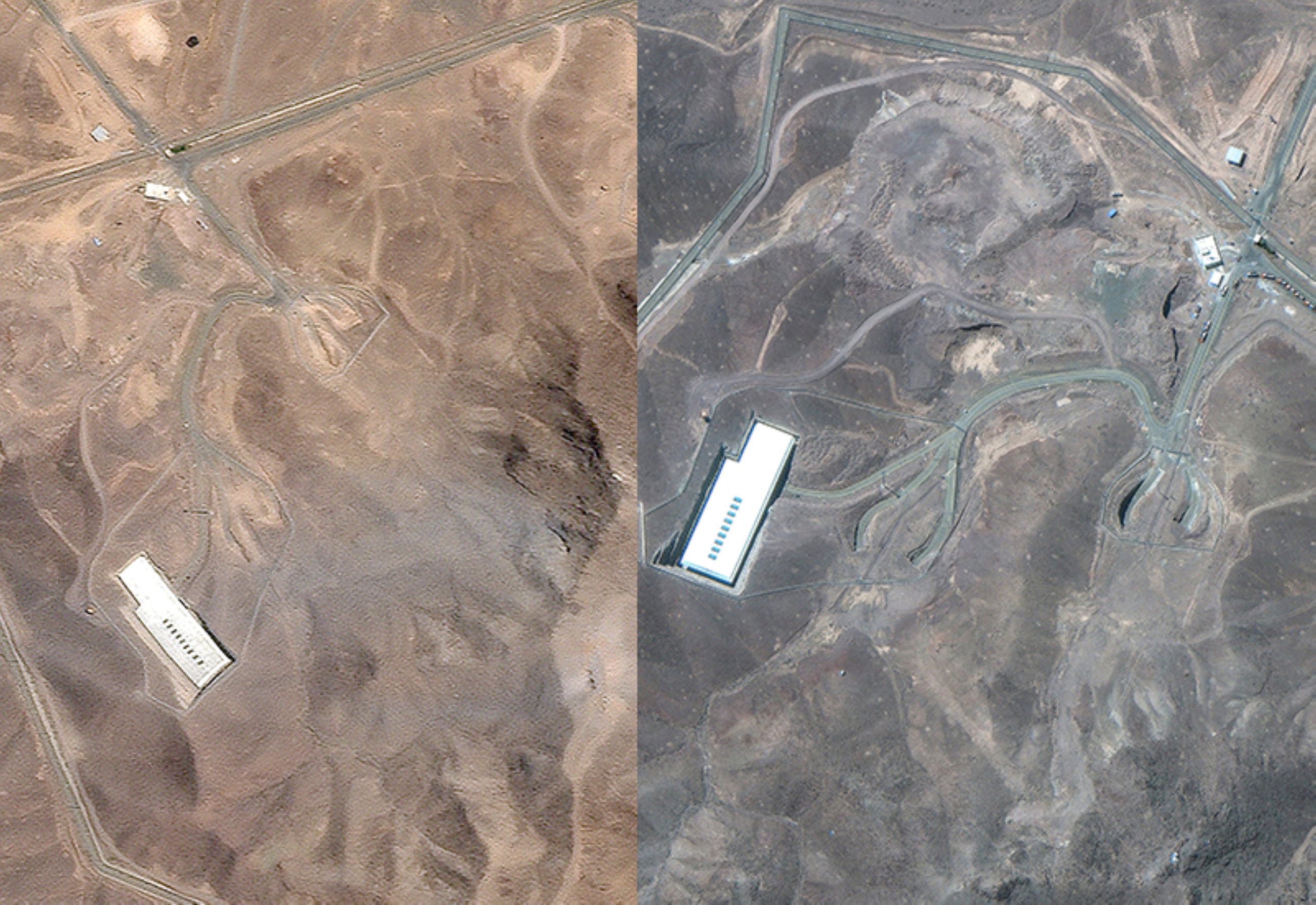 Images show damage to the entryways at Iran's Fordow nuclear site after US strikes