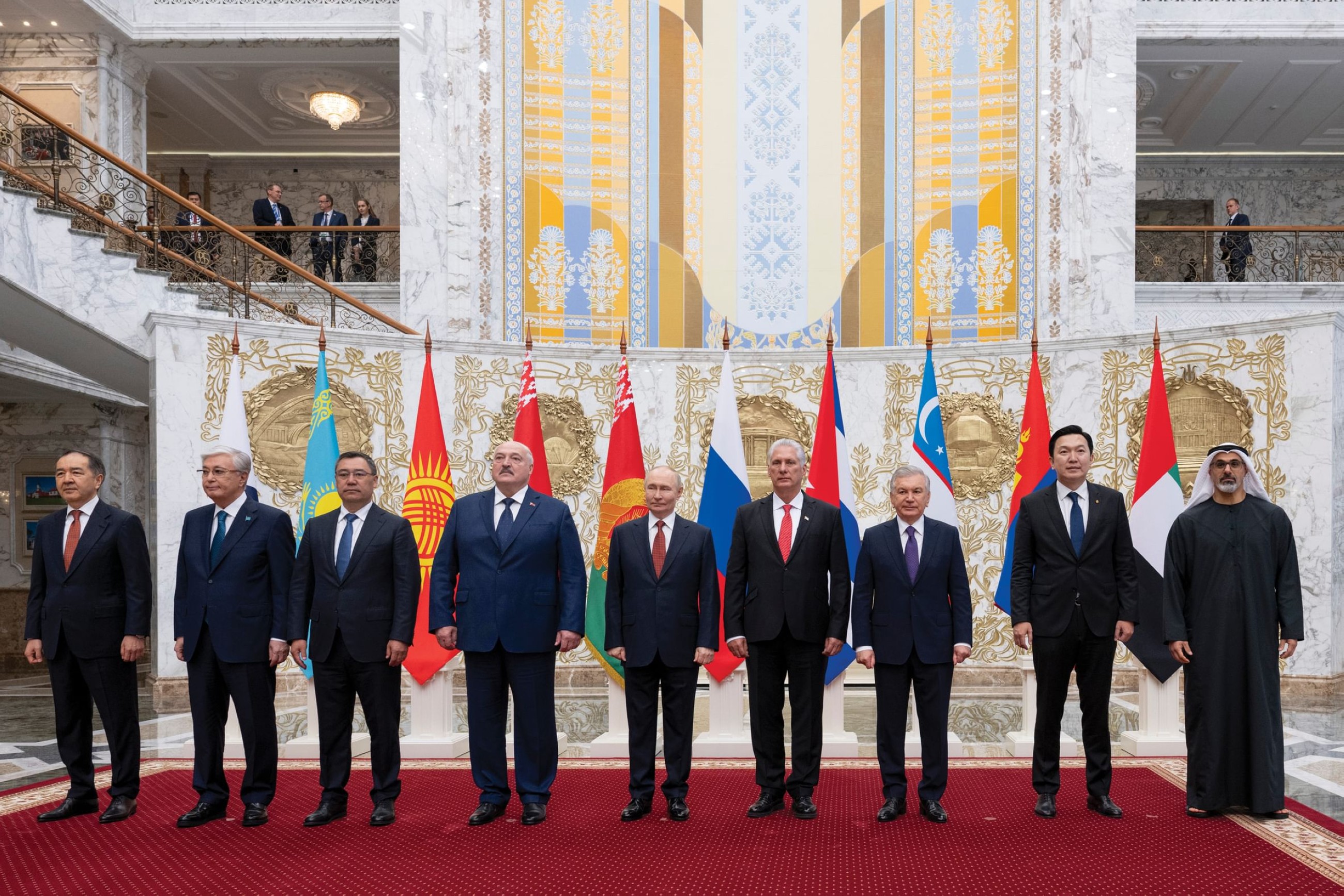 Sheikh Khaled, leaders of EAEU member states discuss trade ties in Belarus