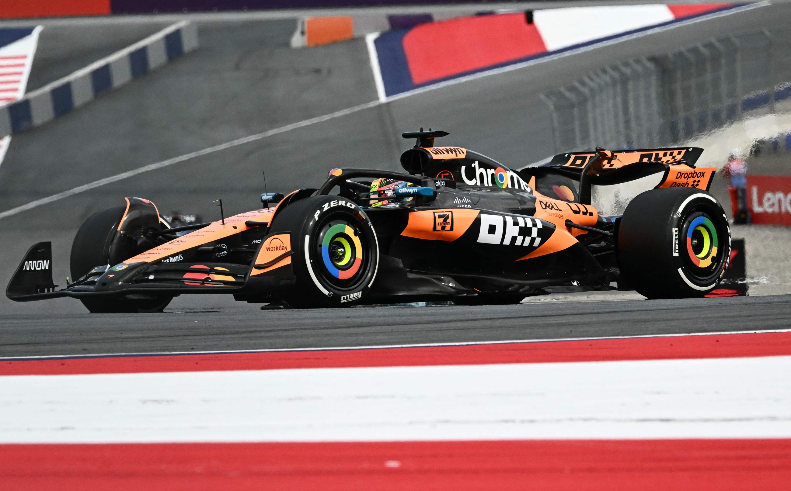 Norris leads McLaren 1-2 in Austrian GP practice session