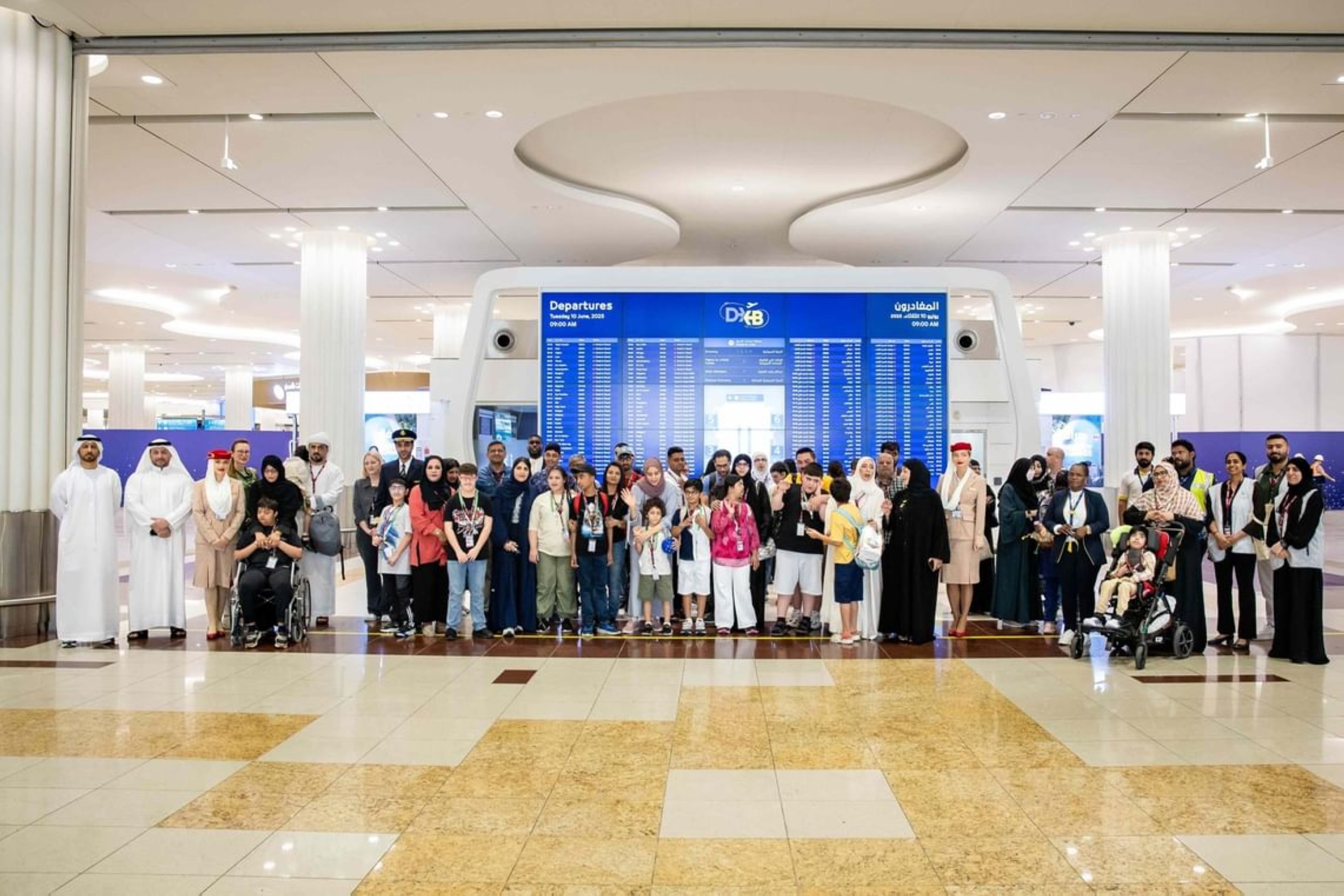 Autistic children simulate travel joys at Dubai International Airport