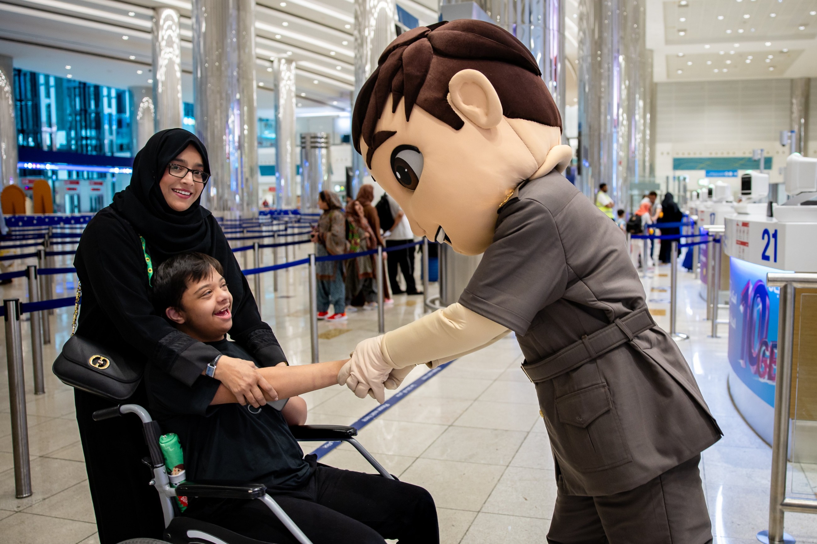 Autistic children simulate travel joys at Dubai International Airport