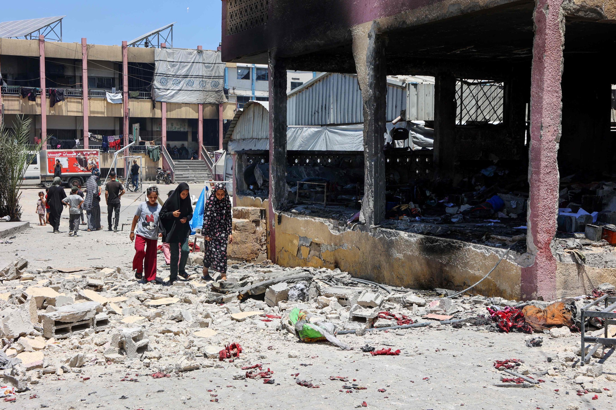 'This is not life:' Gazans reel from Israeli strike on school-turned-shelter