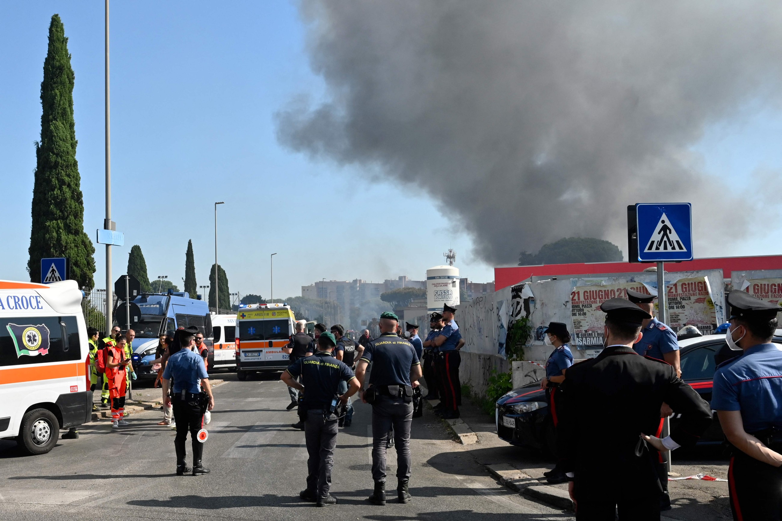 Around 30 hurt in petrol station blast heard across Rome