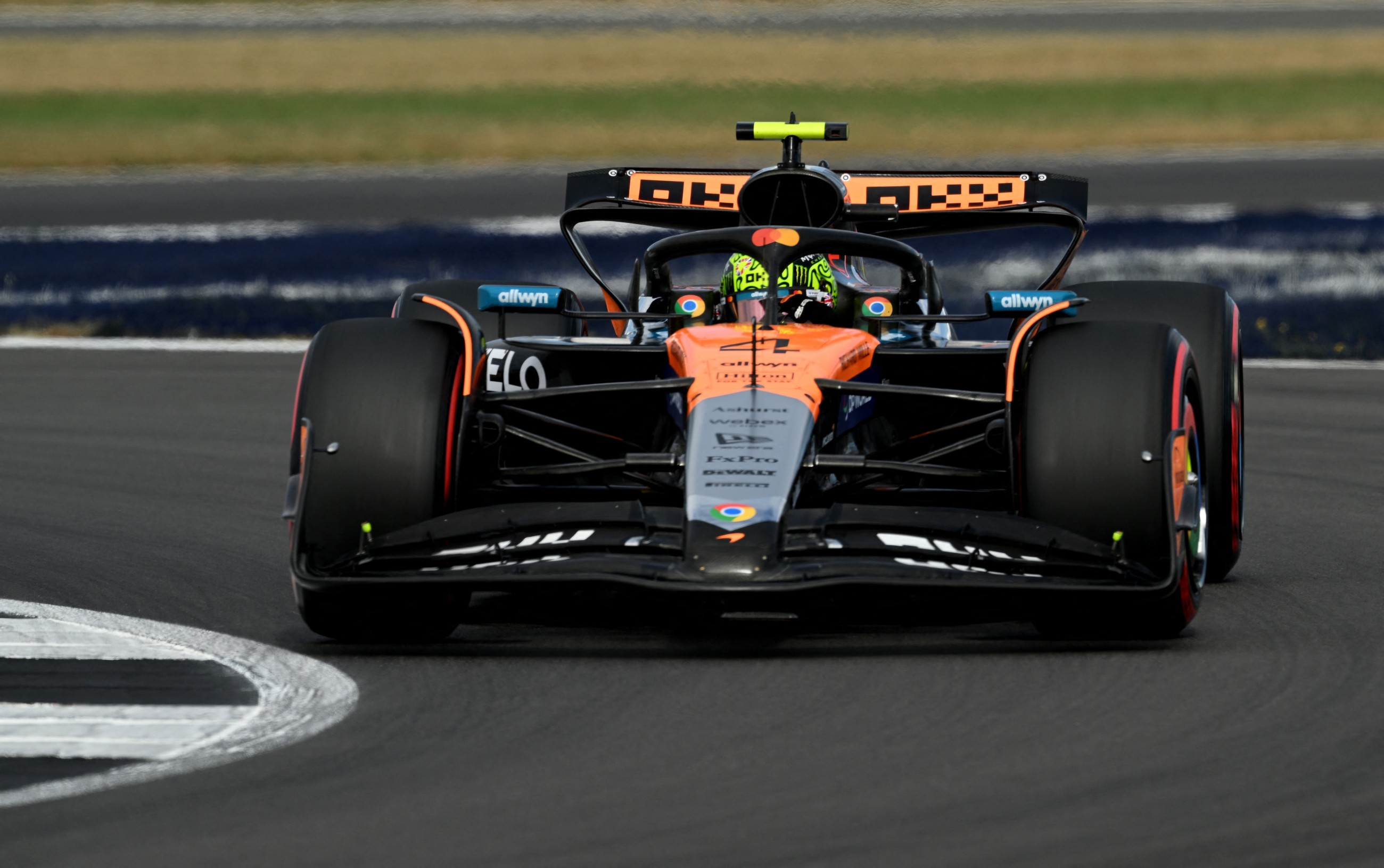 Norris tops Silverstone practice as Horner quizzed over Verstappen
