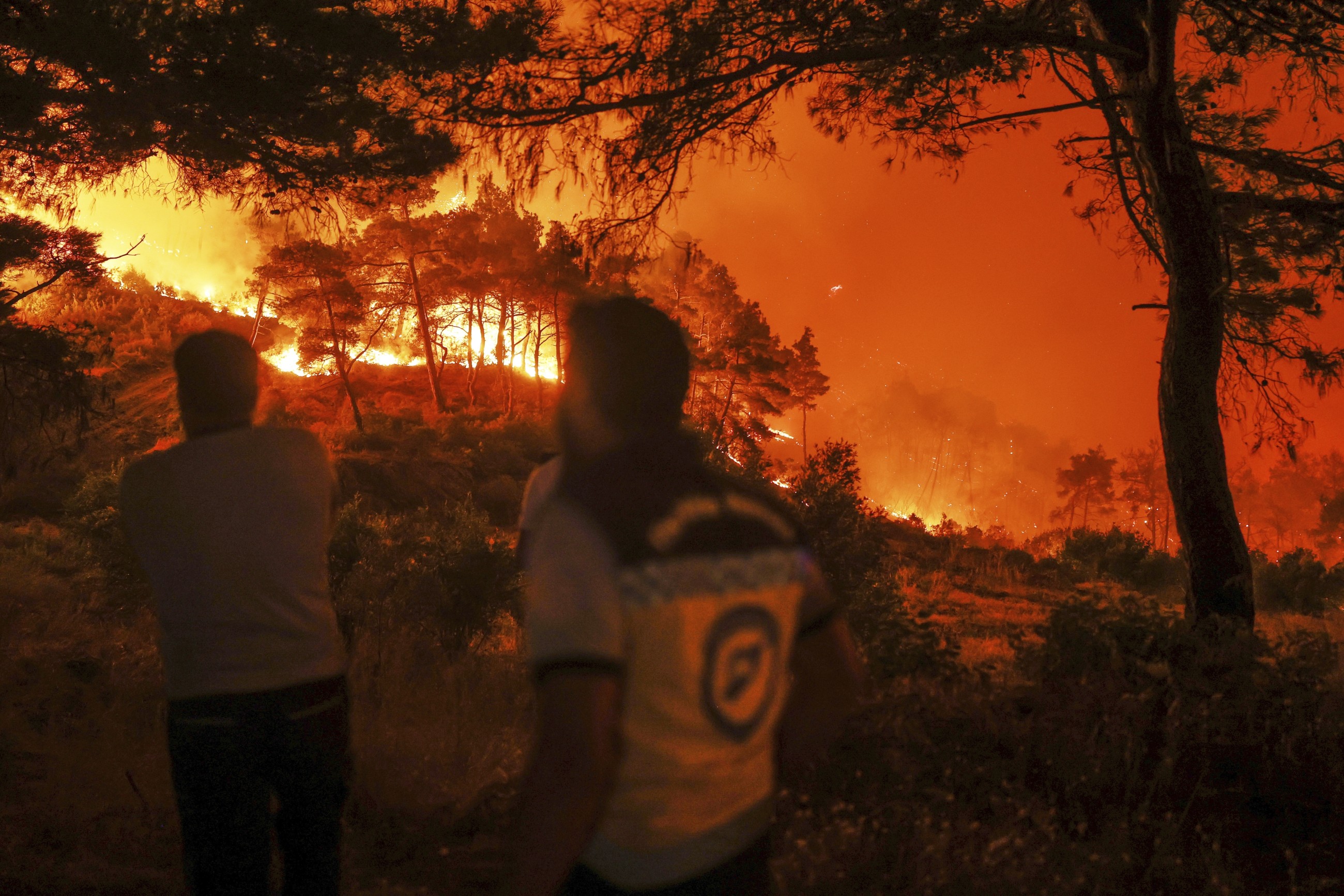 Syrian wildfires spread due to heavy winds and war remnants