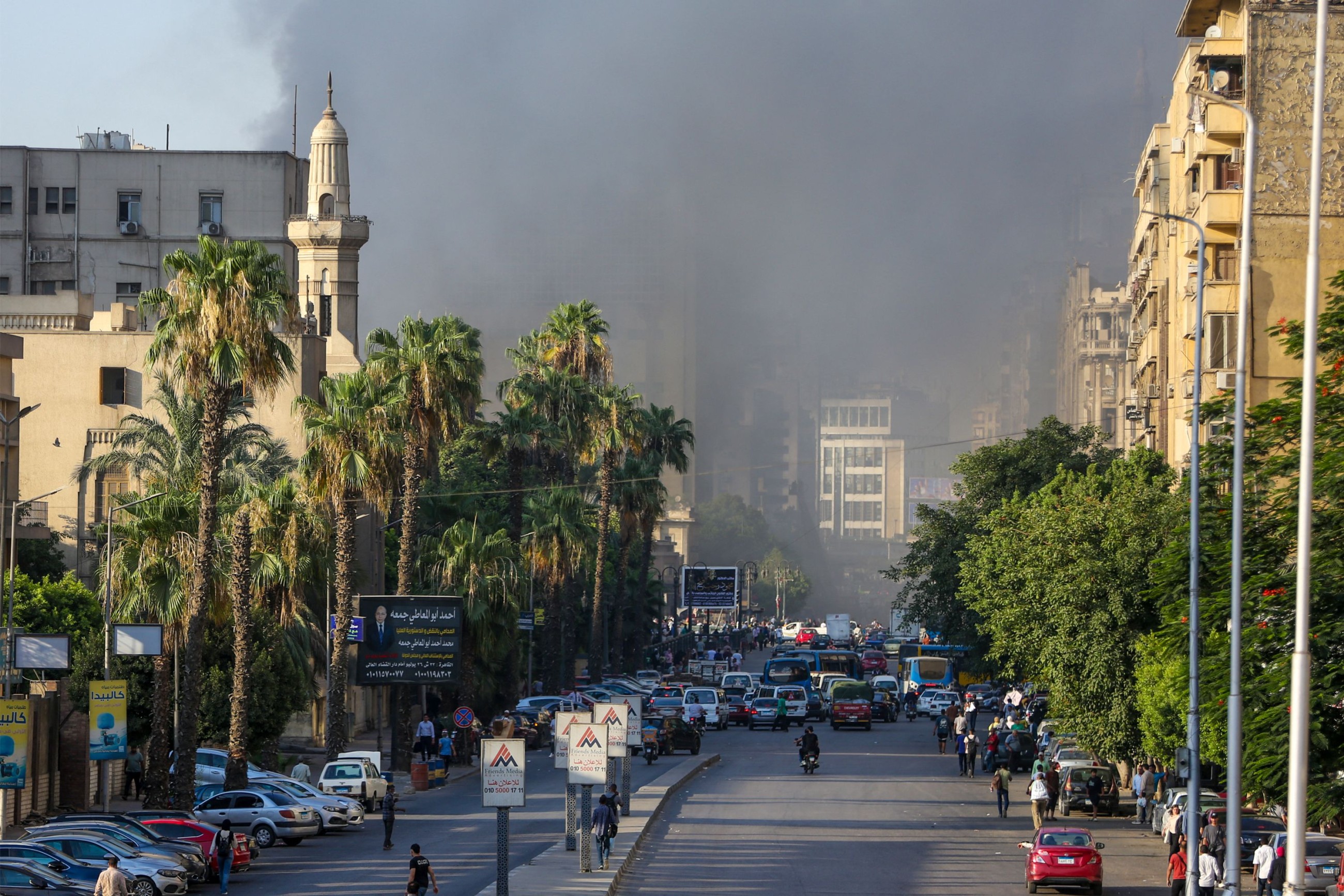 Cairo telecom building fire kills 4, injures 26; limited flight delays after blaze sparks outage