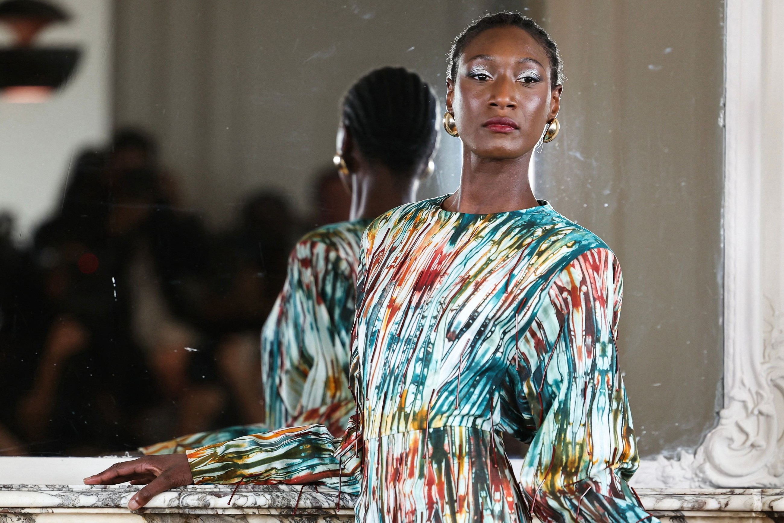 Ayissi fuses African tradition with Parisian craft at fall couture show