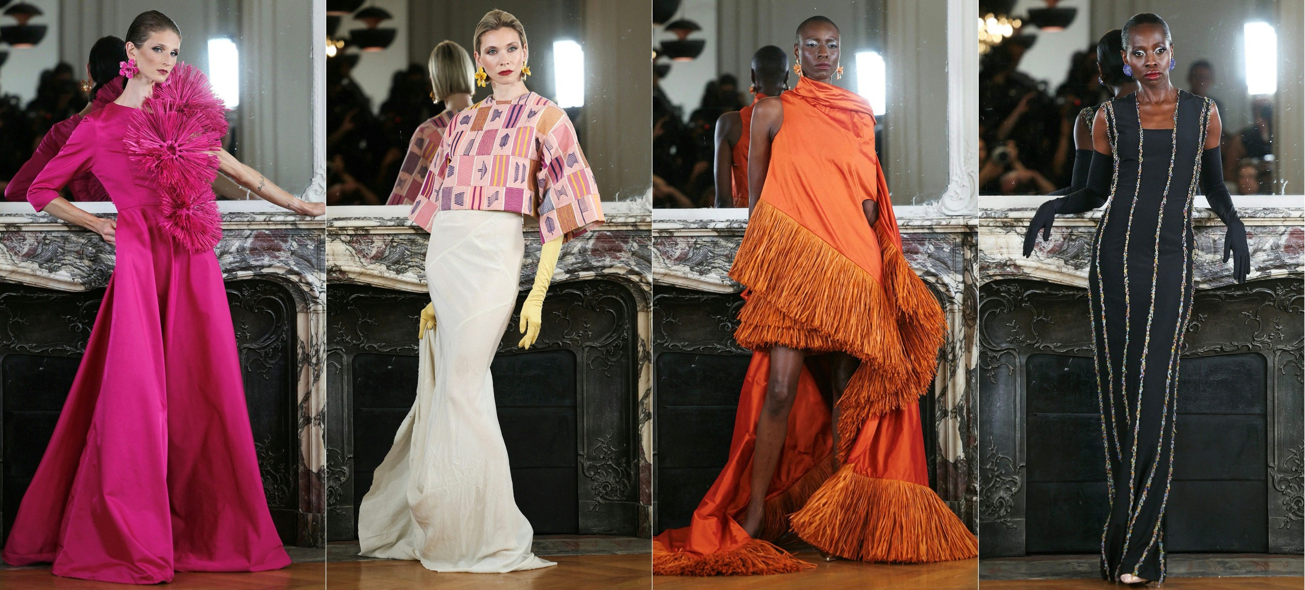 Ayissi fuses African tradition with Parisian craft at fall couture show