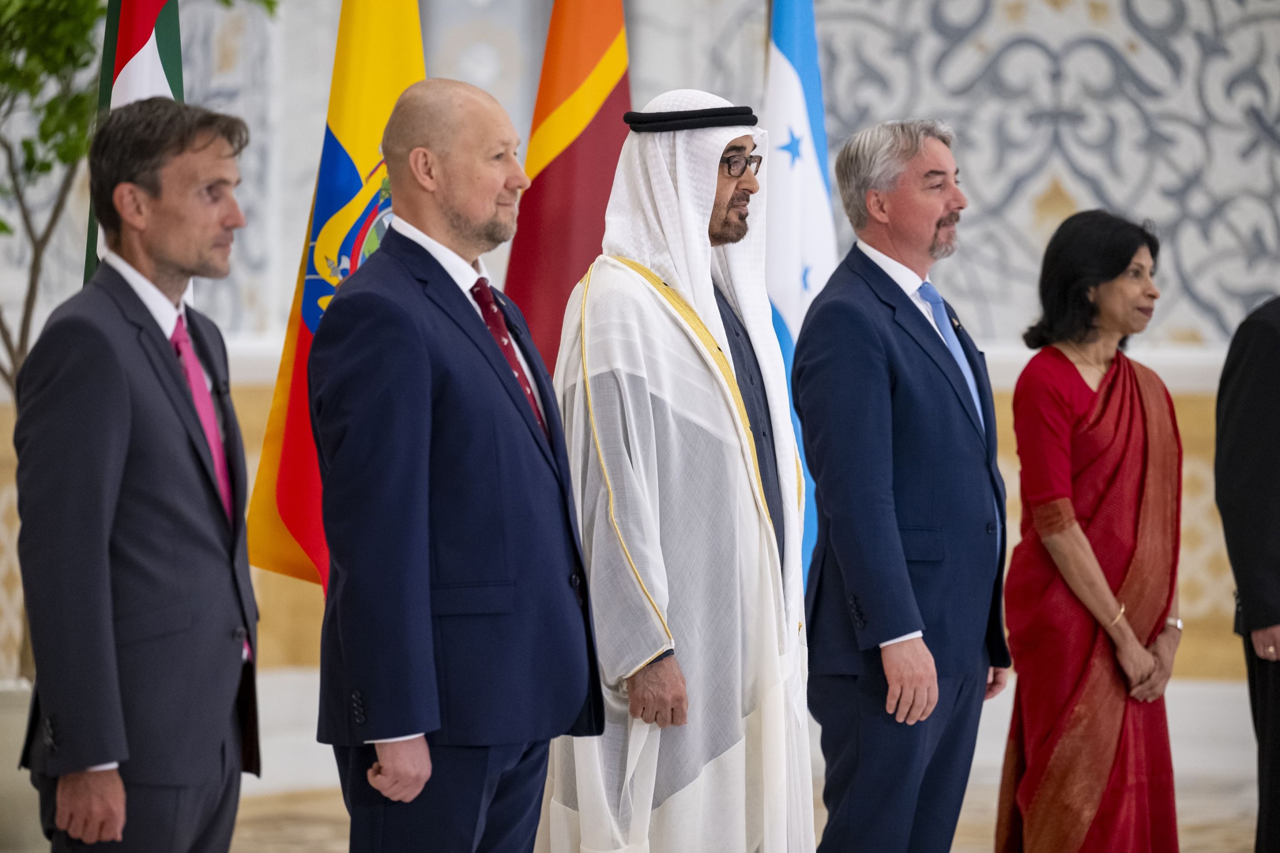 President receives credentials of new envoys, witnesses oath-taking of UAE ambassador to Brazil