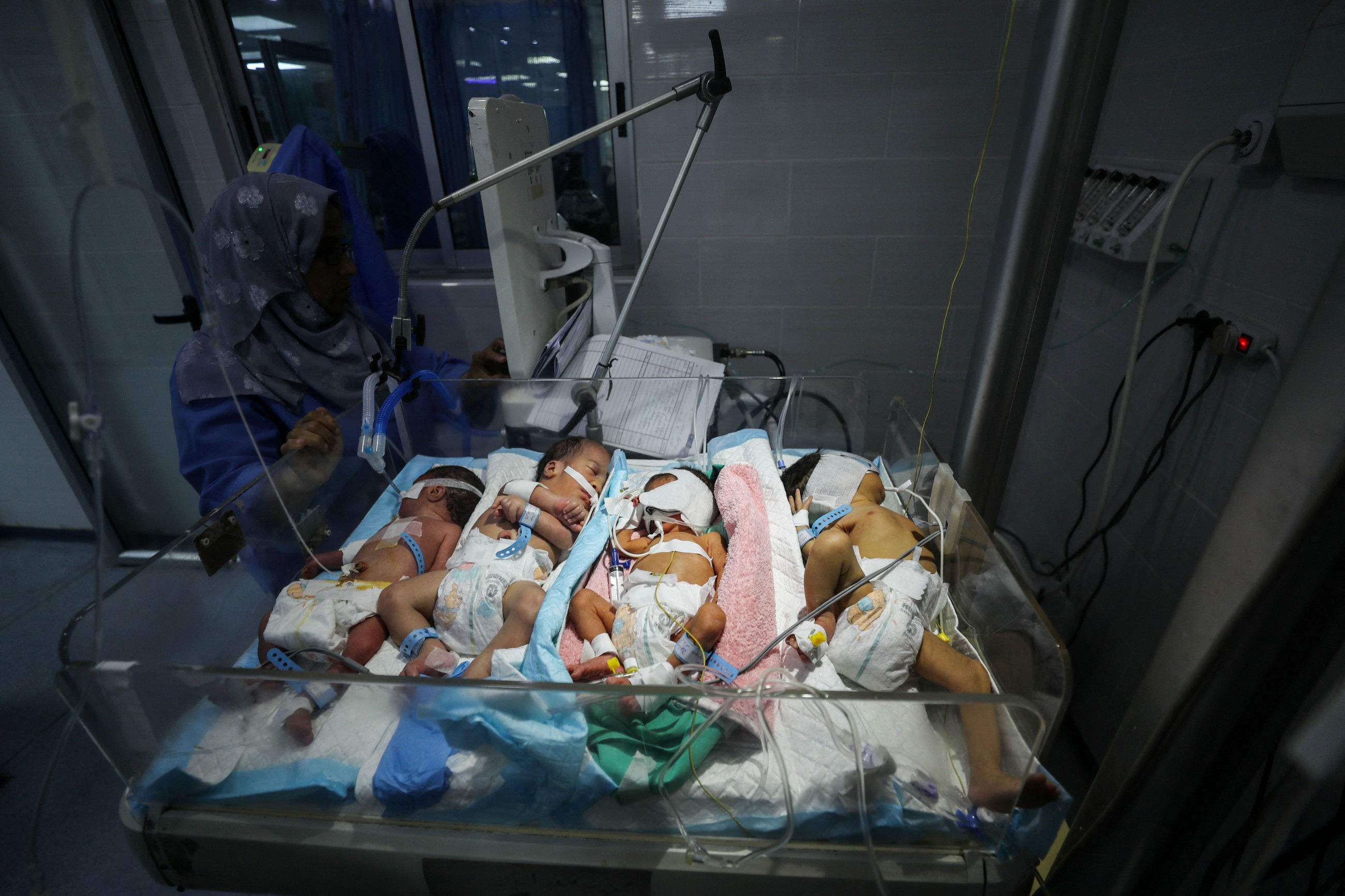 Gaza doctors cram babies into 'single incubators' as fuel shortage threatens hospitals