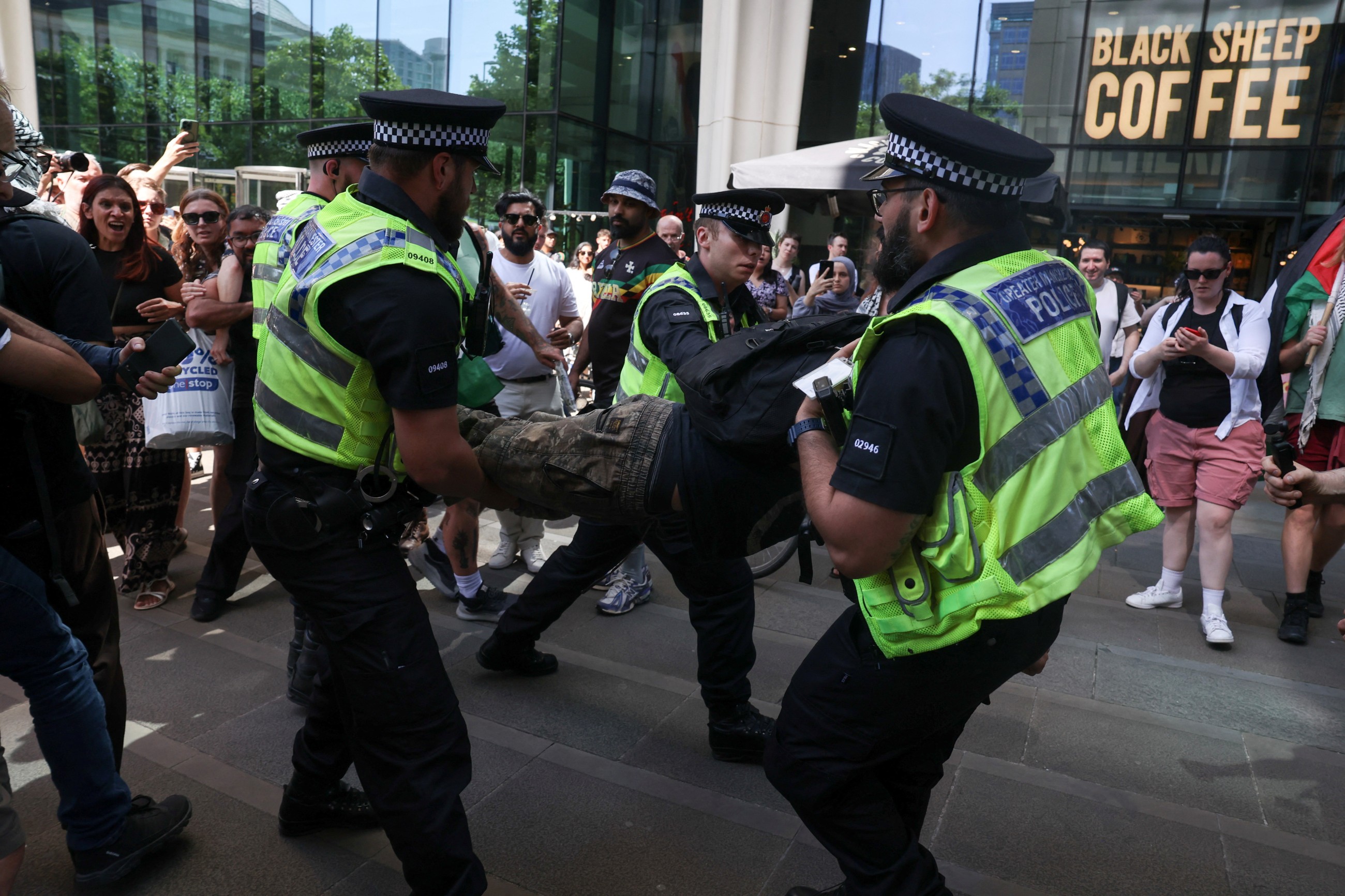 British police arrest scores more Palestine Action group supporters