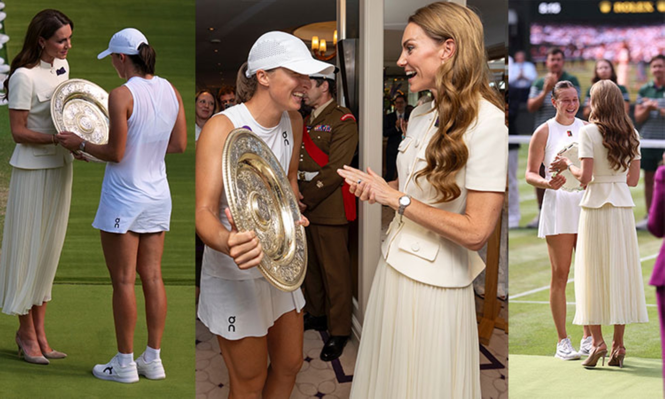 Kate presents Wimbledon winner's trophy to Swiatek, consoling words to Anisimova