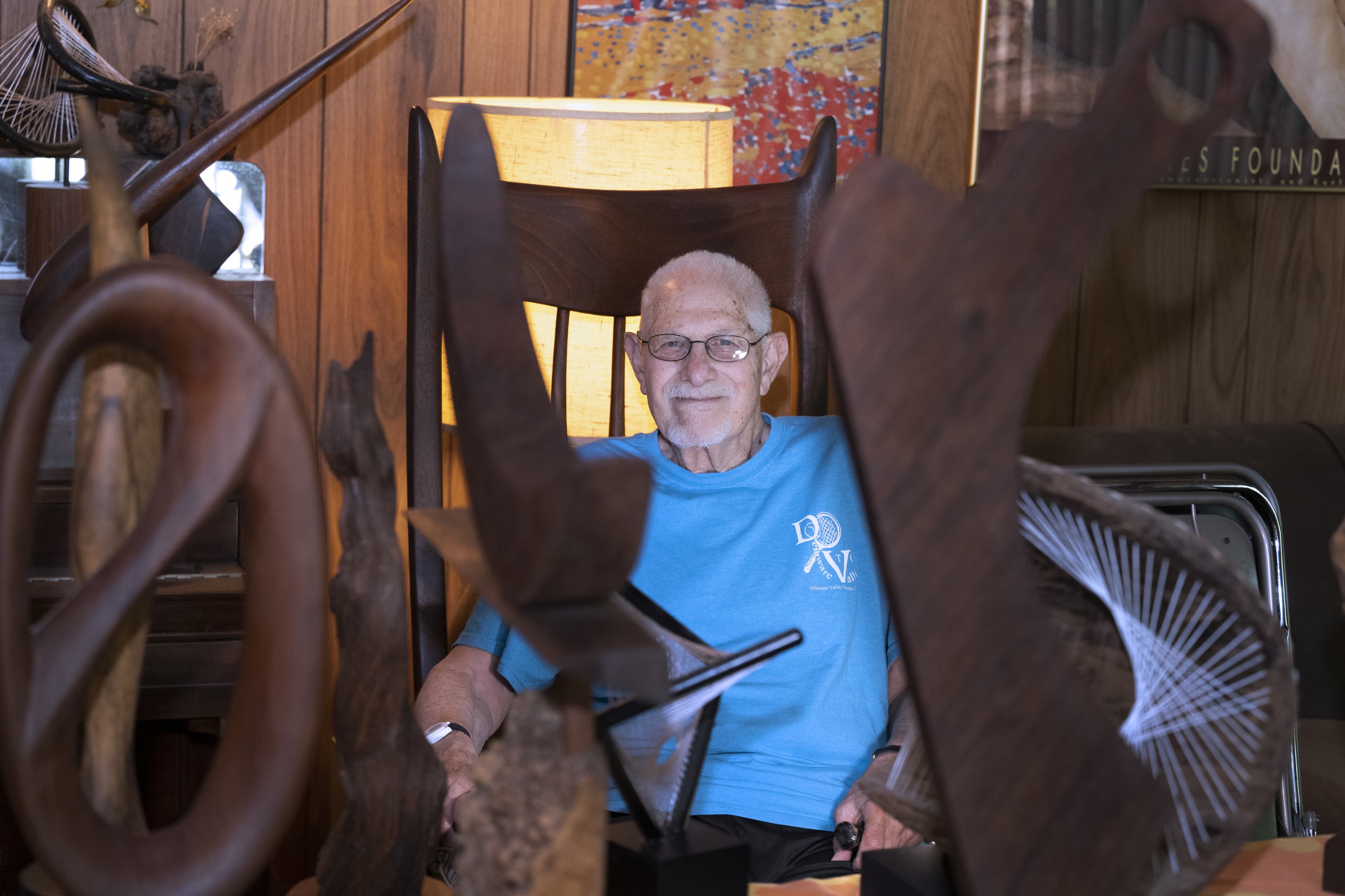 Former teacher is staging his first art exhibition — at age 90