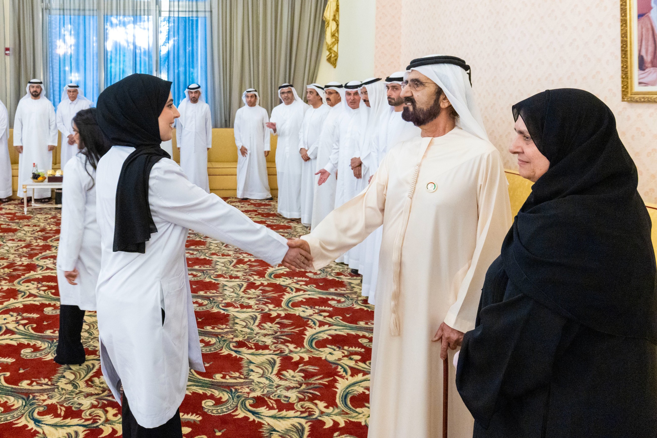 Sheikh Mohammed meets top-performing medical graduates of MBRU in Dubai