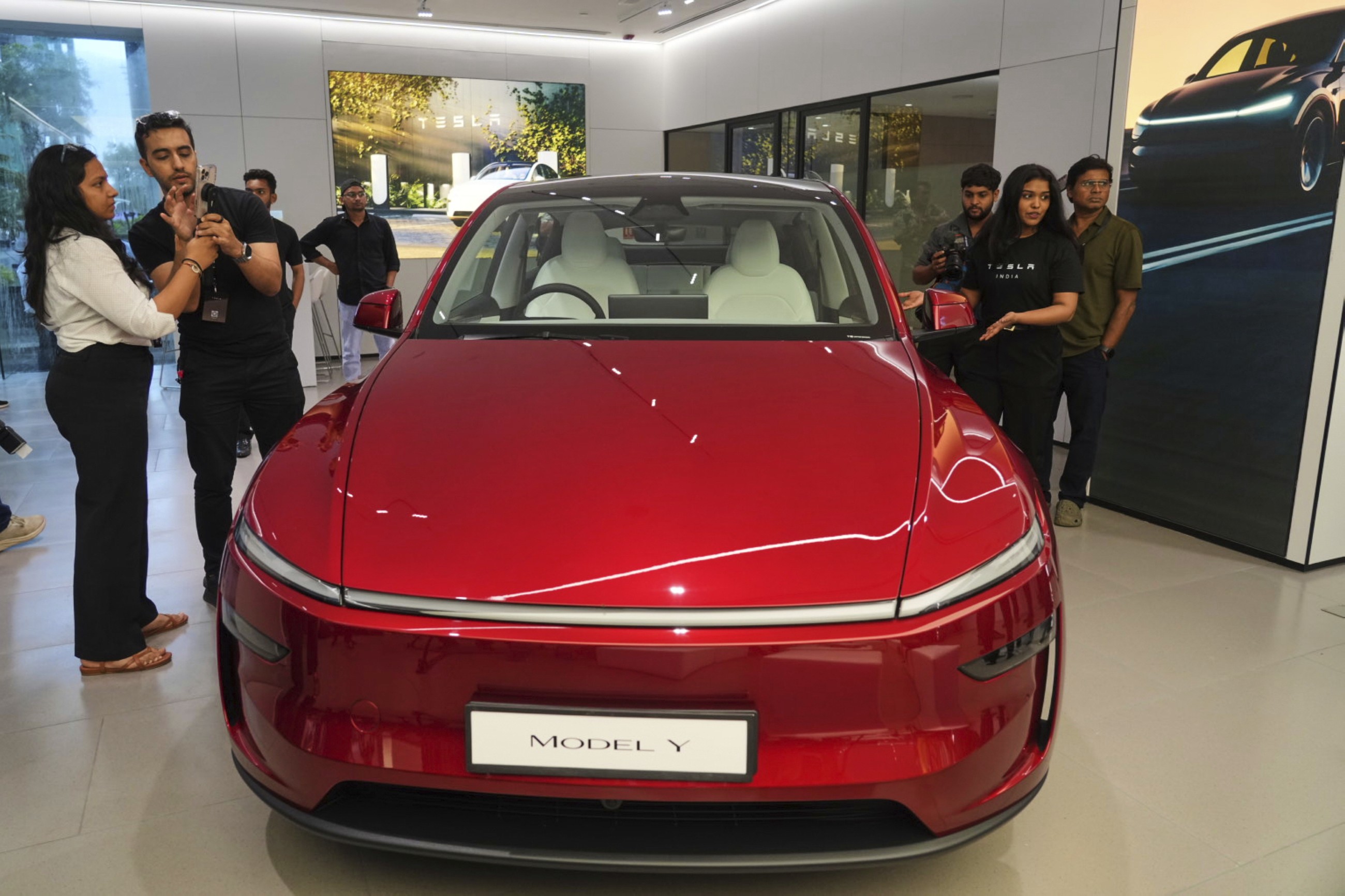 Musk's Tesla opens first showroom in Mumbai