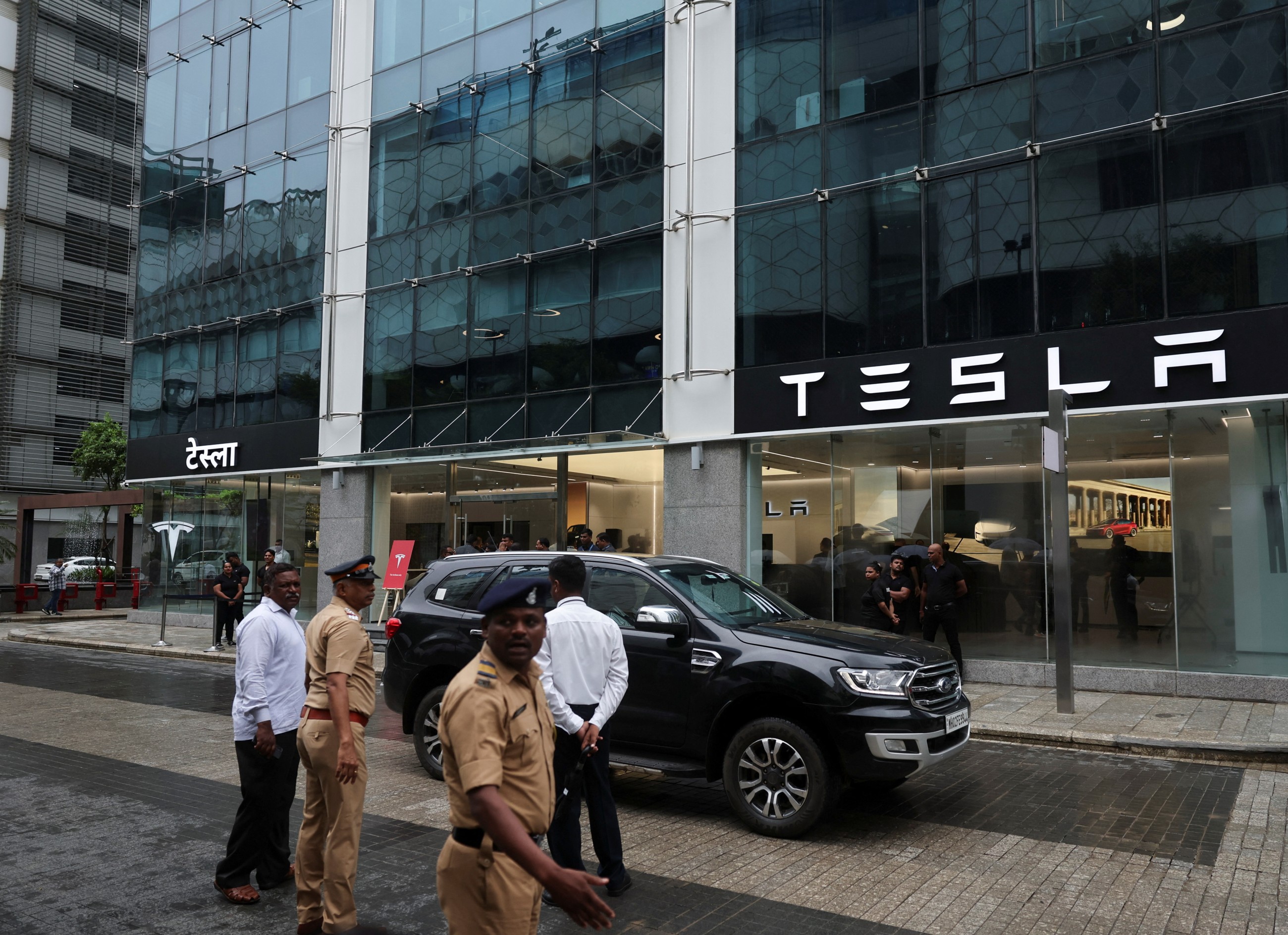 Musk's Tesla opens first showroom in Mumbai