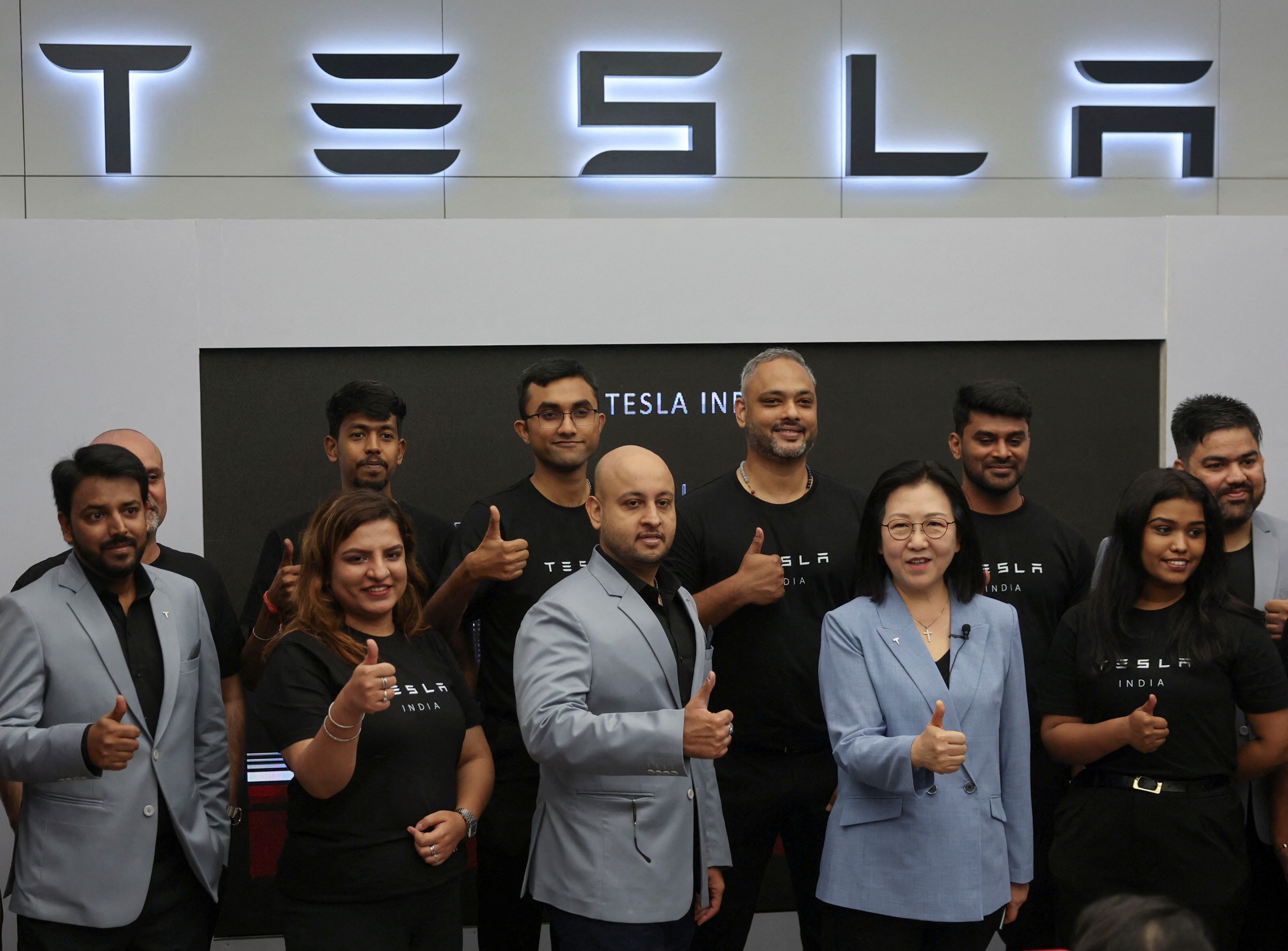 Musk's Tesla opens first showroom in Mumbai