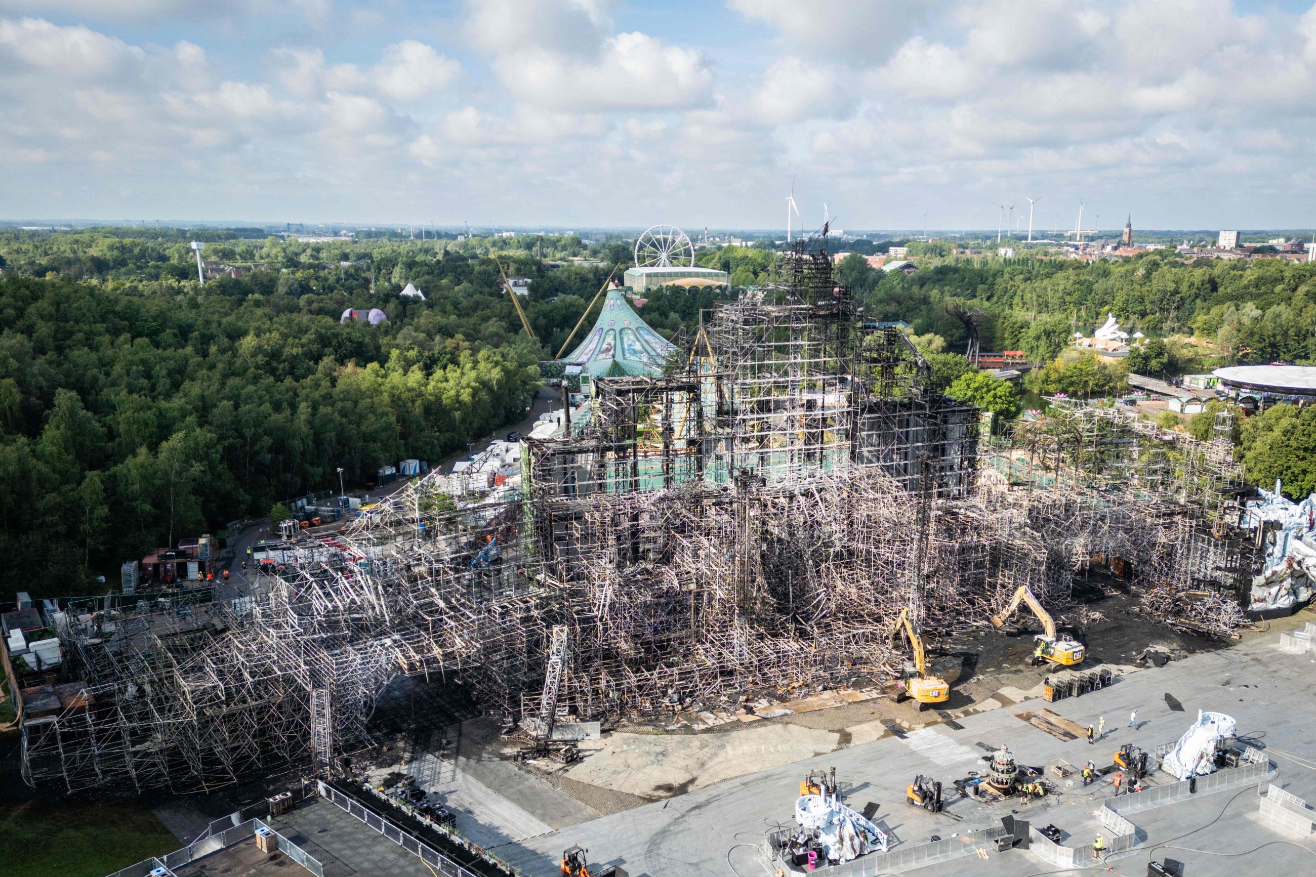 Fire engulfs main stage of Belgium's Tomorrowland music festival ahead of Friday start