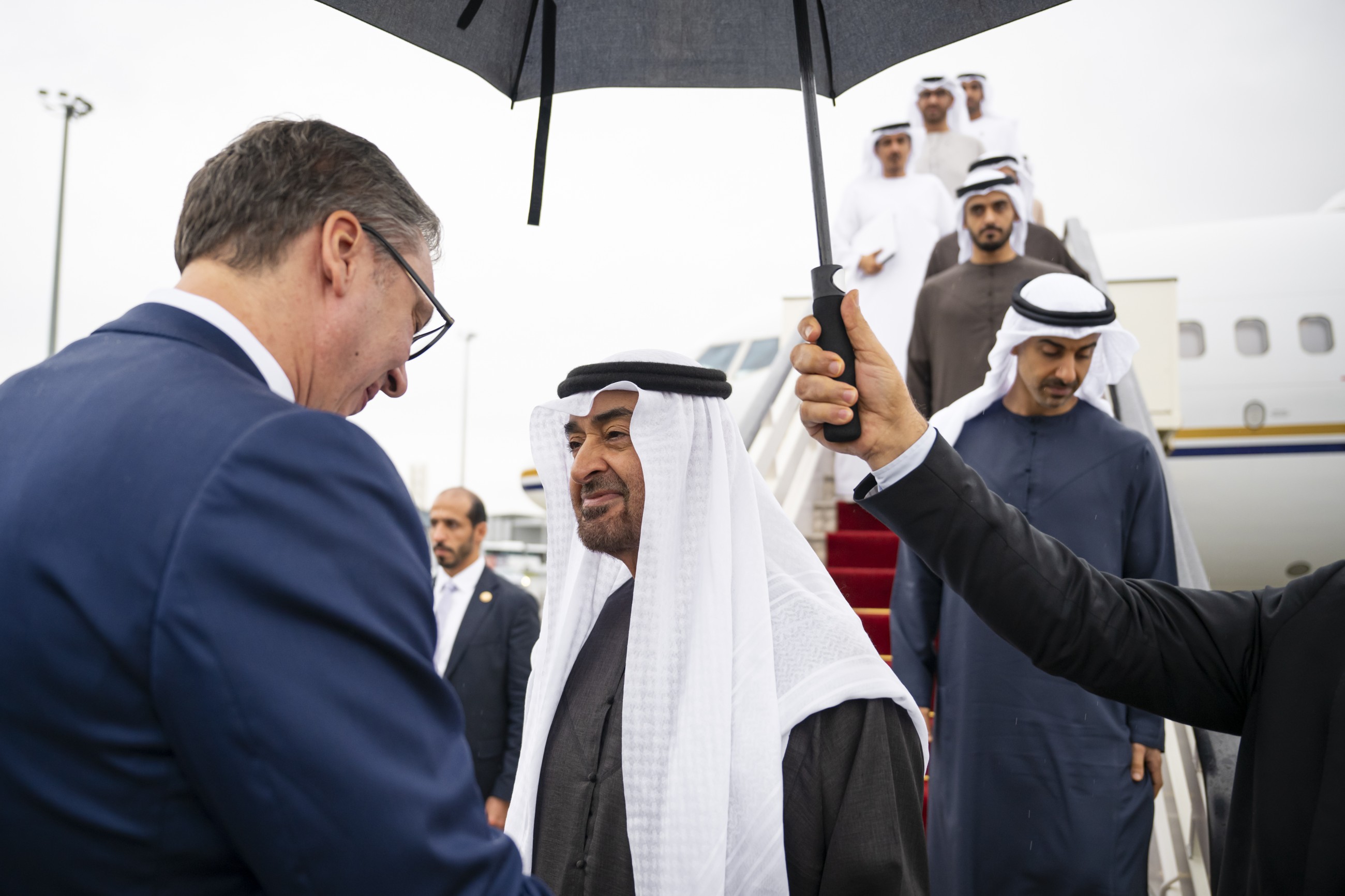 UAE President arrives in Serbia on working visit