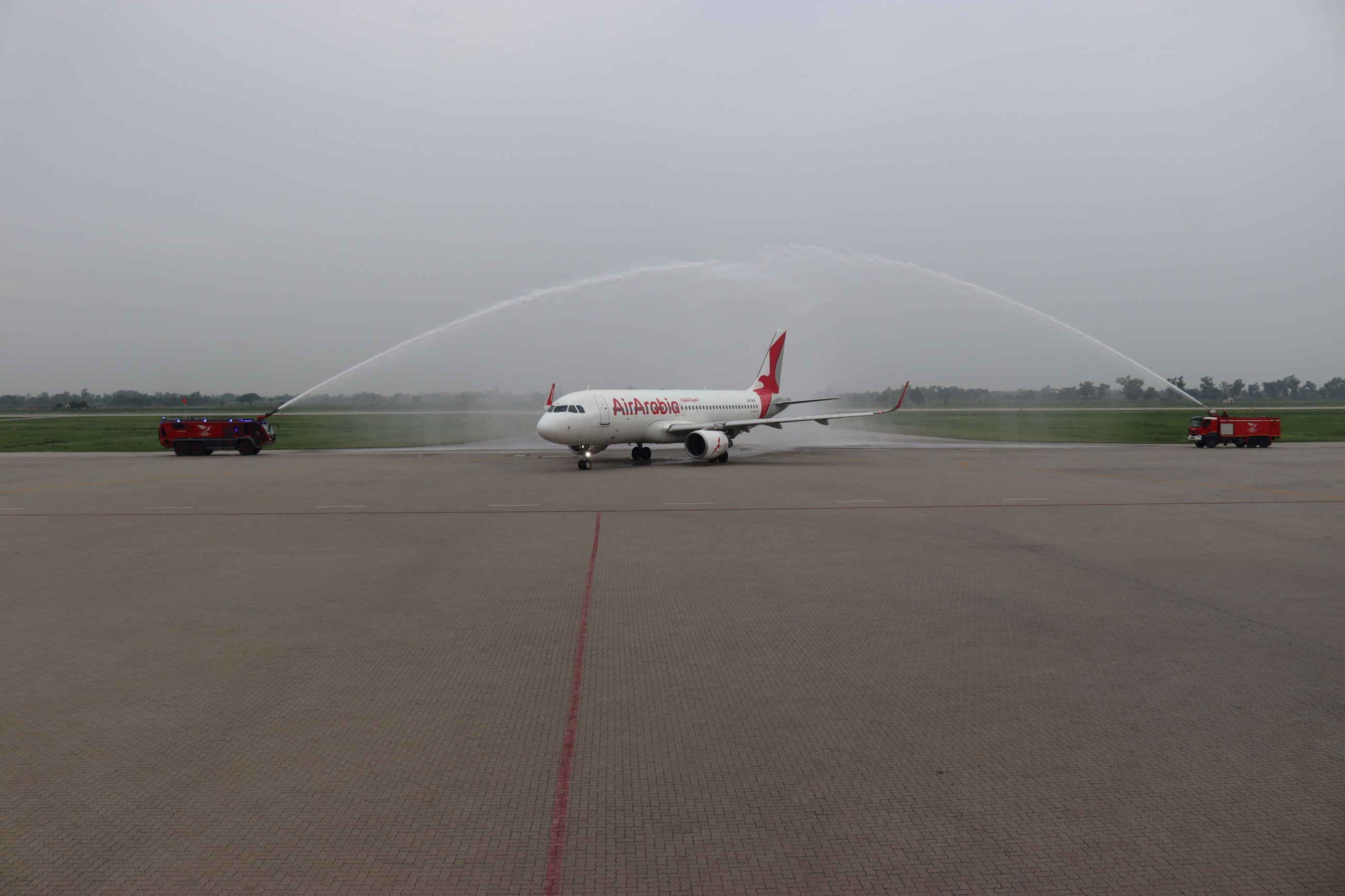 Air Arabia Abu Dhabi takes off to Sialkot city in Pakistan
