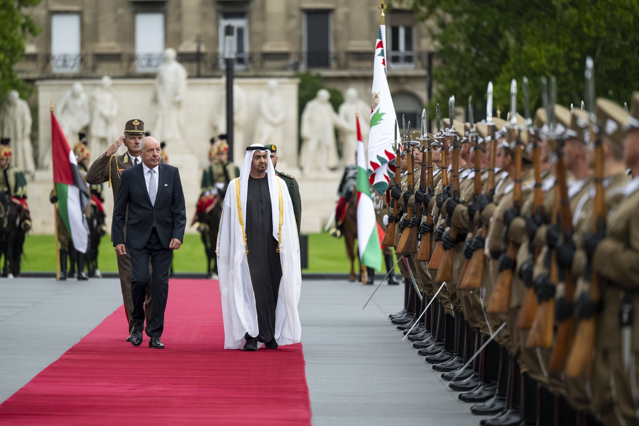 UAE President Sheikh Mohamed receives red carpet reception in Hungary