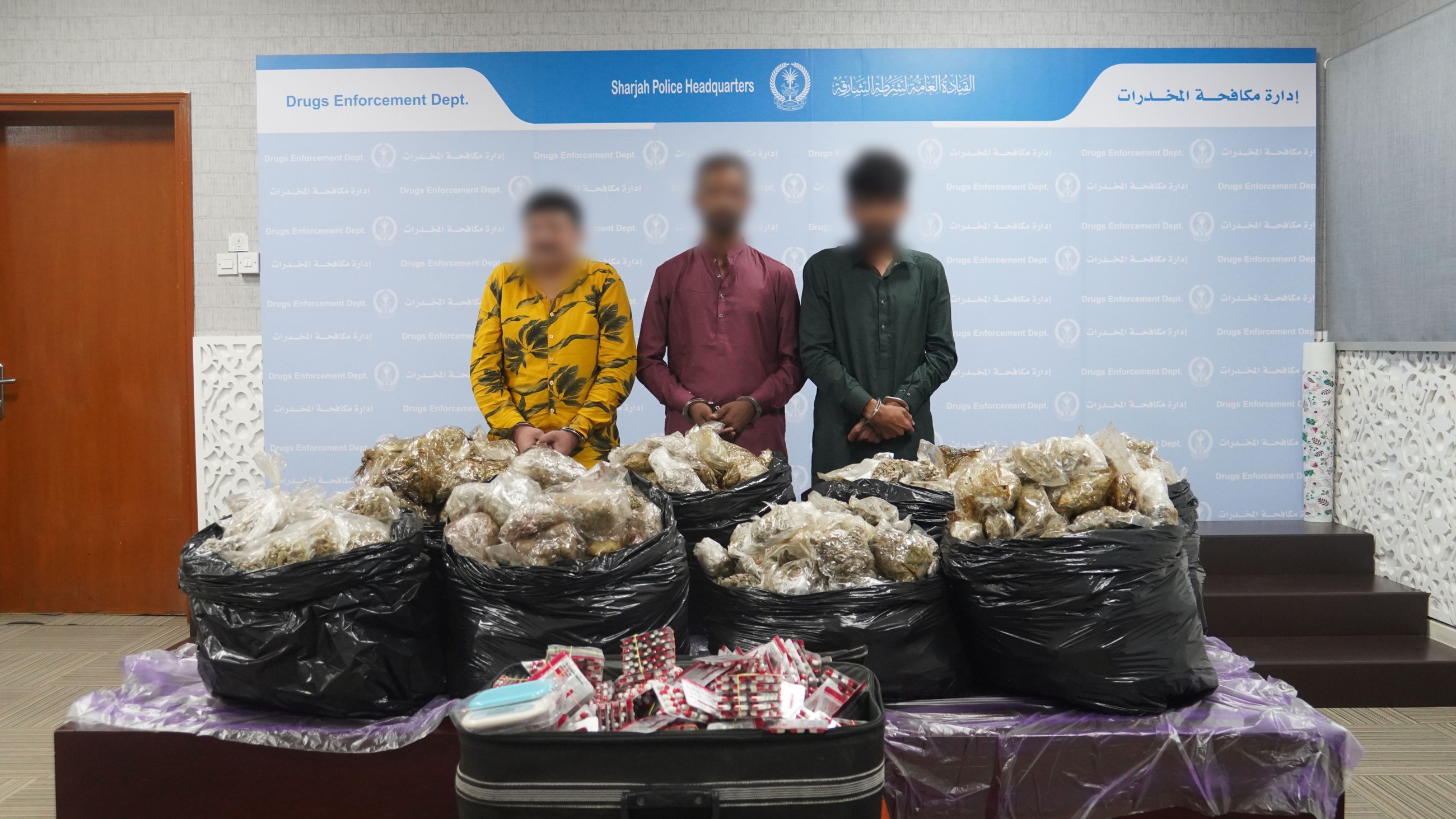VIDEO: Sharjah Police dismantle international drug gang operating between Canada and Spain