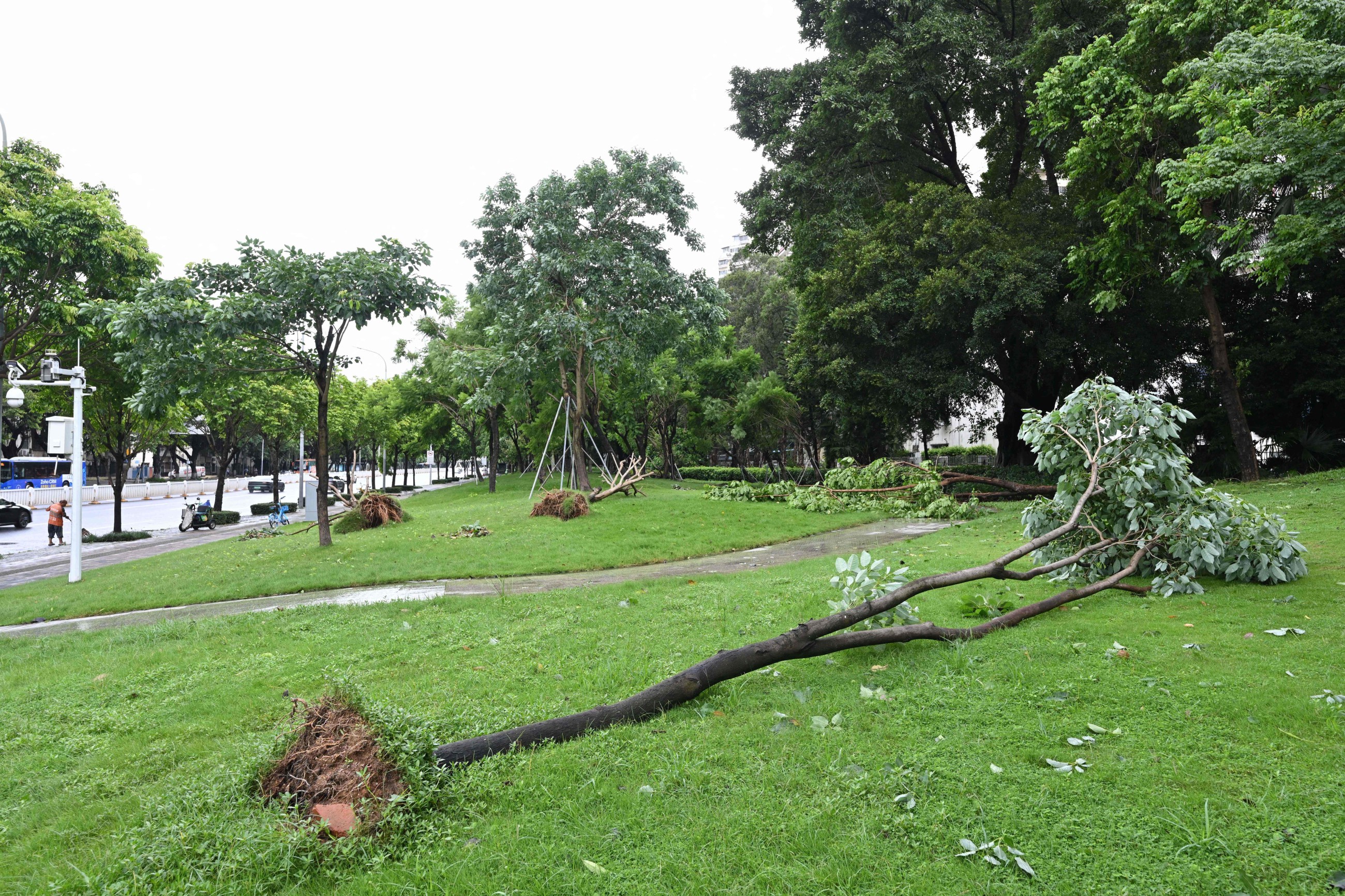 Hundreds of flights hit as storm plays havoc in Hong Kong
