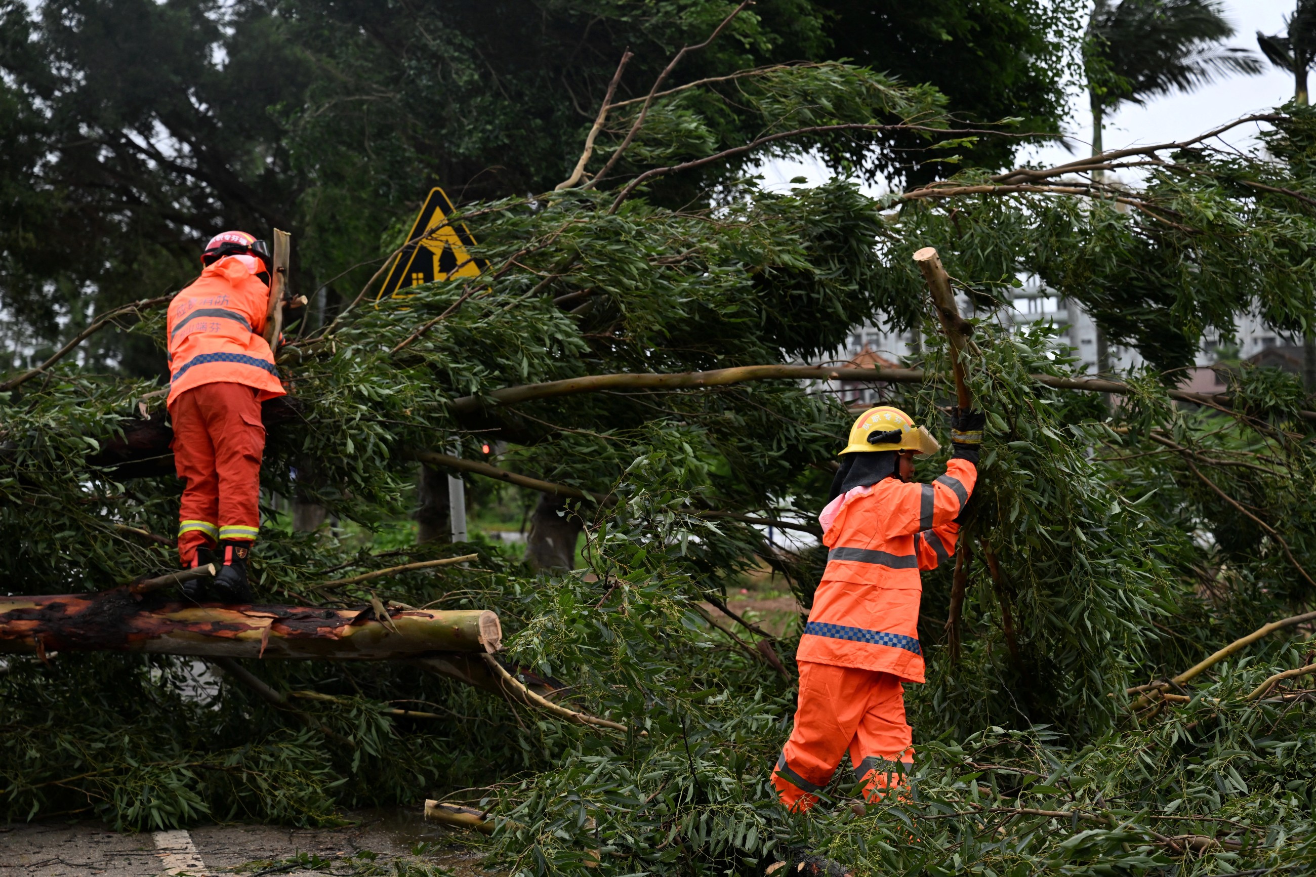 Hundreds of flights hit as storm plays havoc in Hong Kong