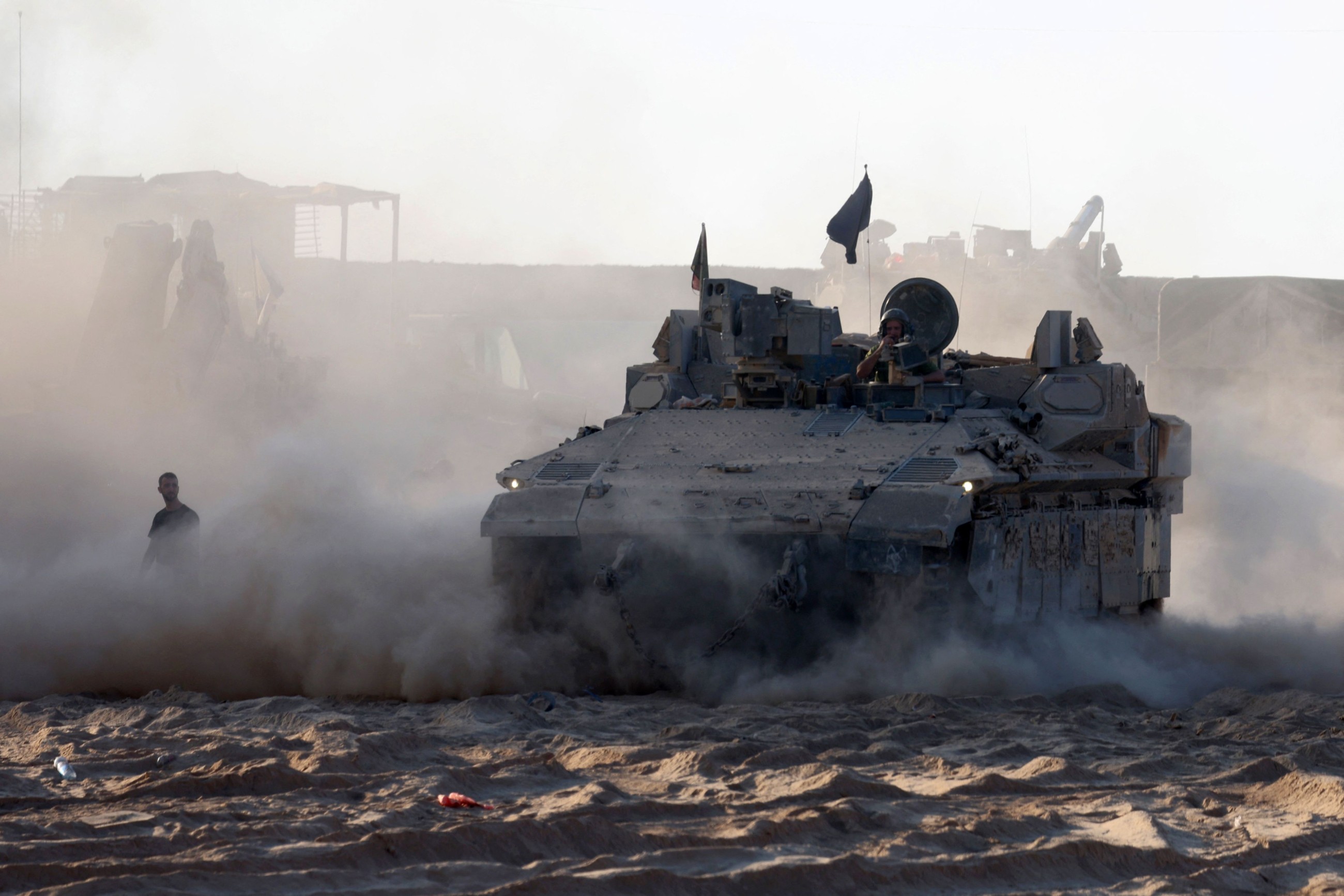 Israel sends tanks into Gaza's Deir Al Balah, families of hostages concerned