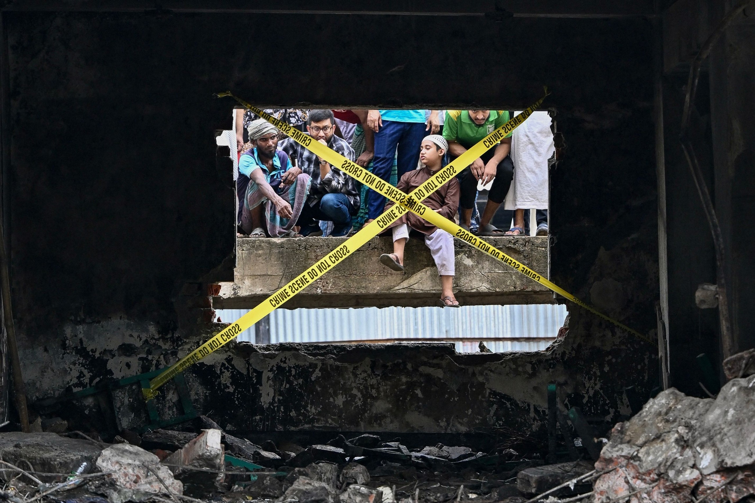 Students protest in Bangladesh after air force jet crash kills 31, mostly children