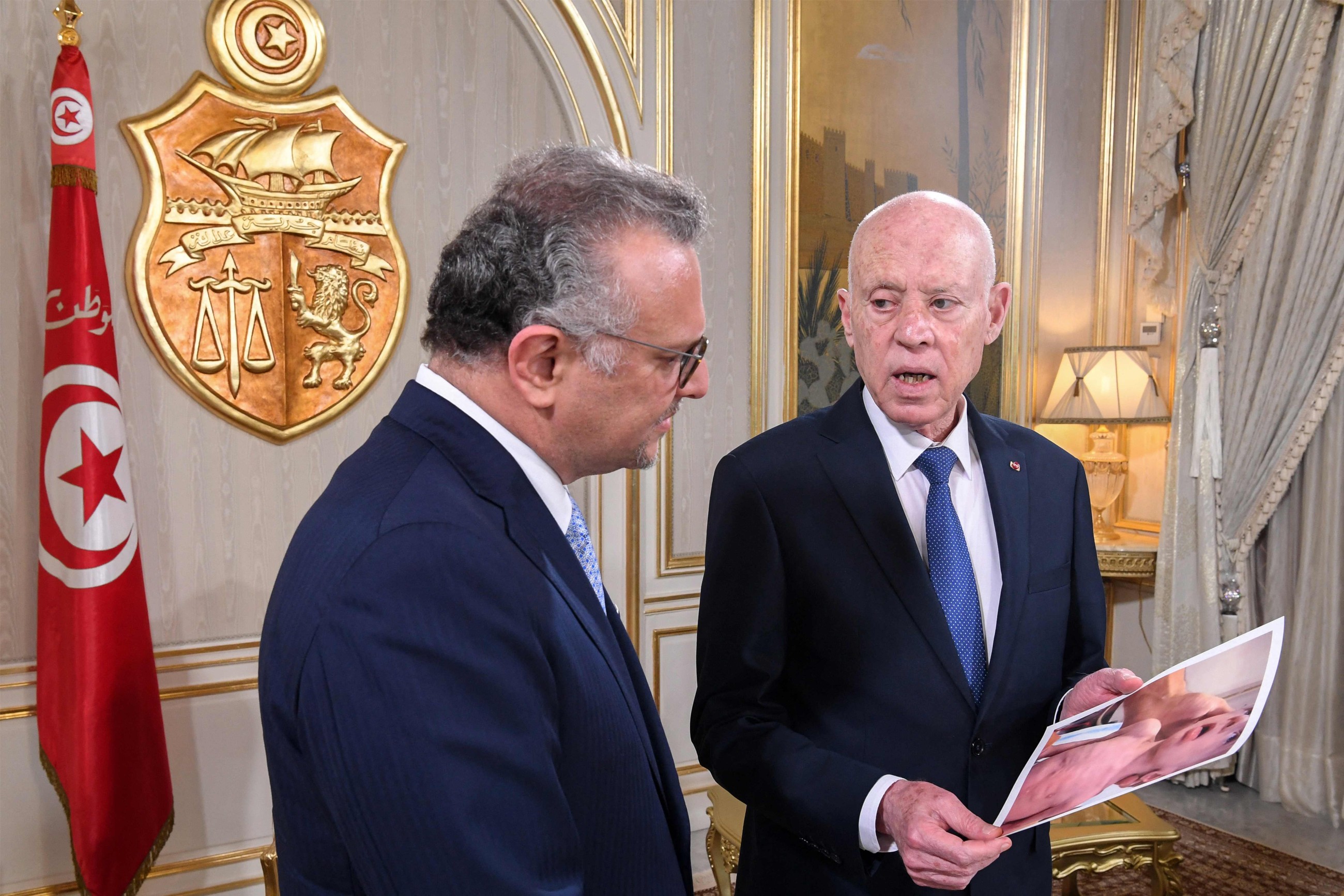 Tunisian president shows Trump adviser images of starving Gaza children