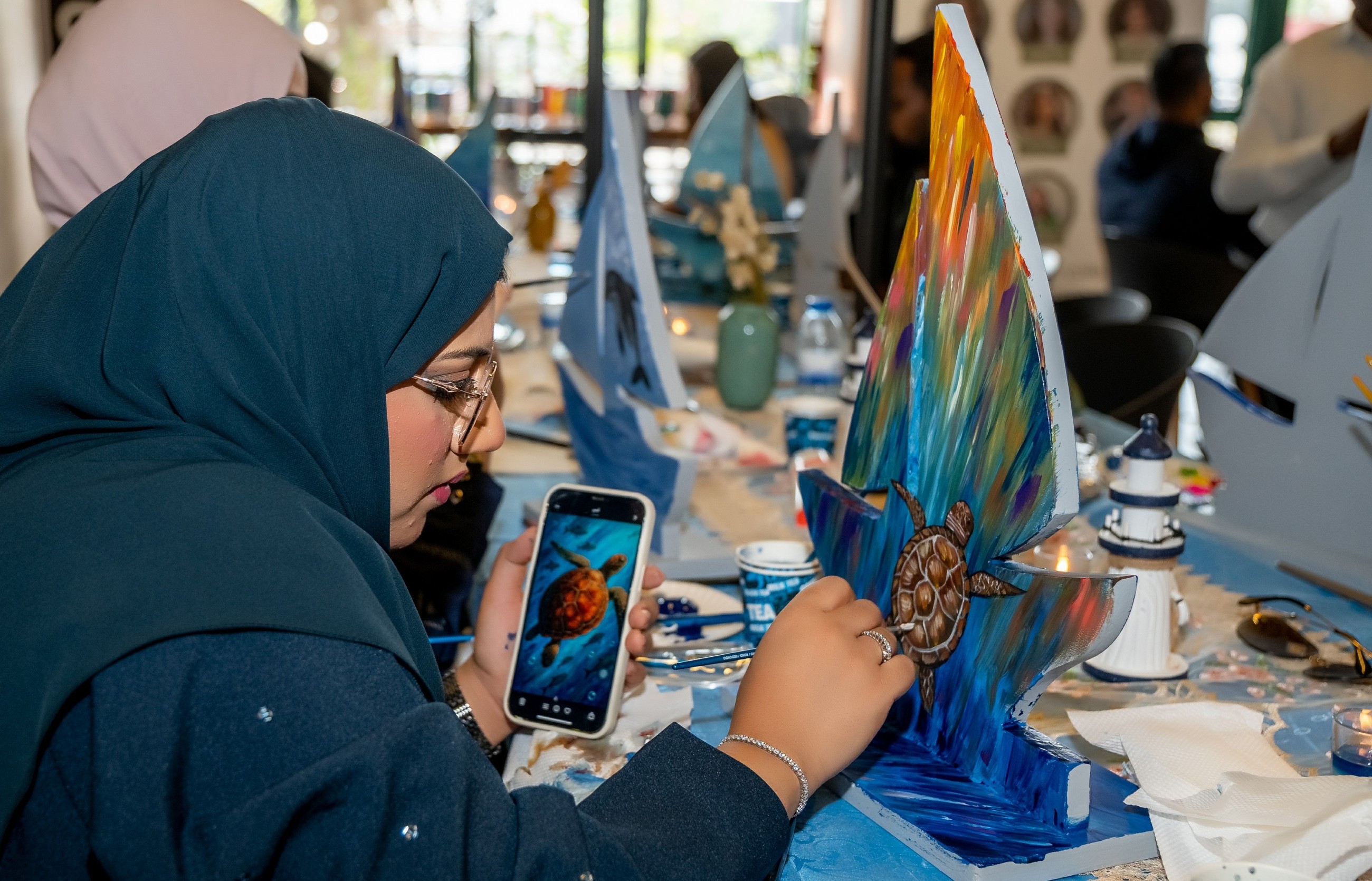 ‘Brushes for the Blue’ live art by Art4you advocates for marine life