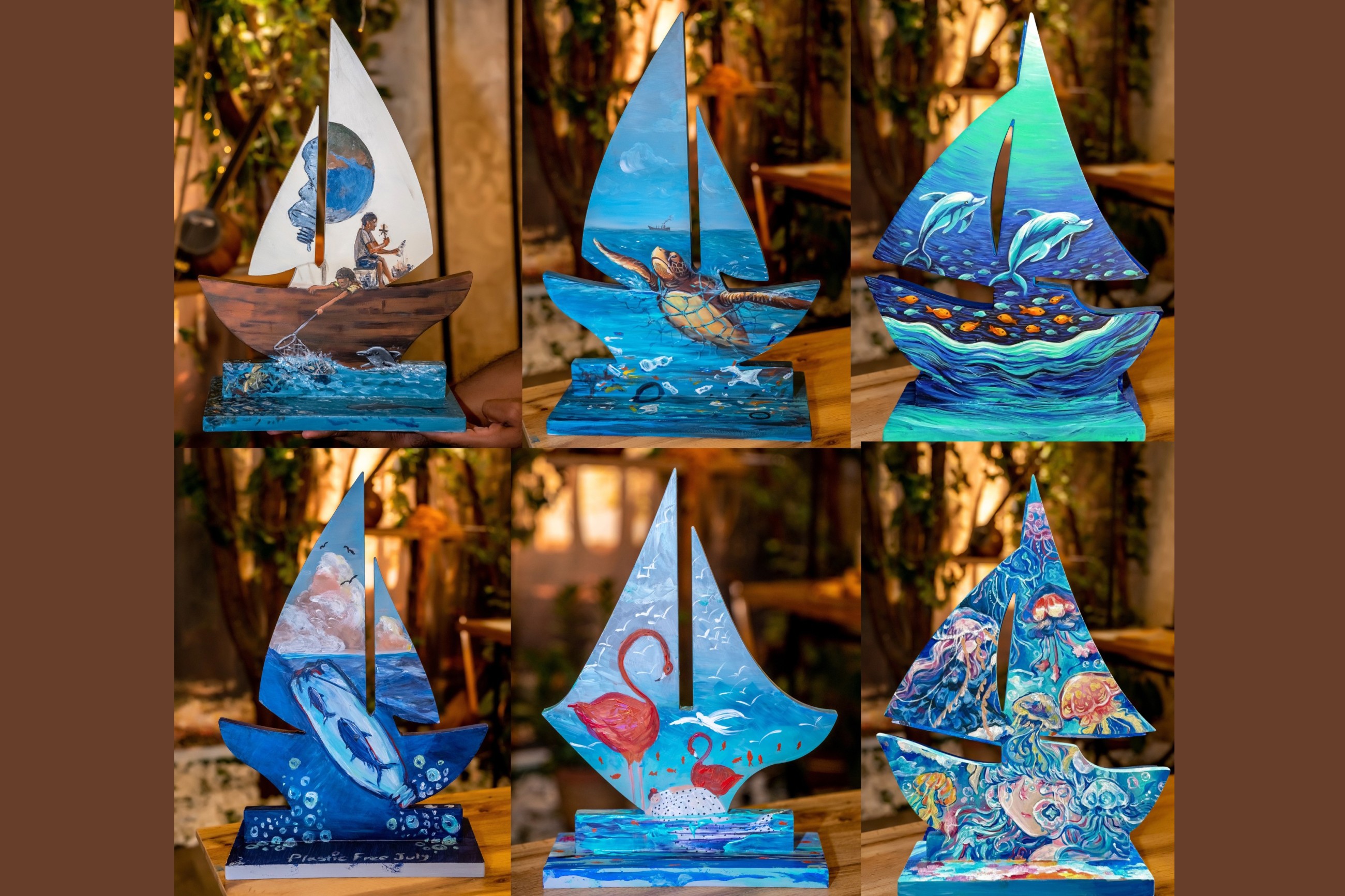 ‘Brushes for the Blue’ live art by Art4you advocates for marine life