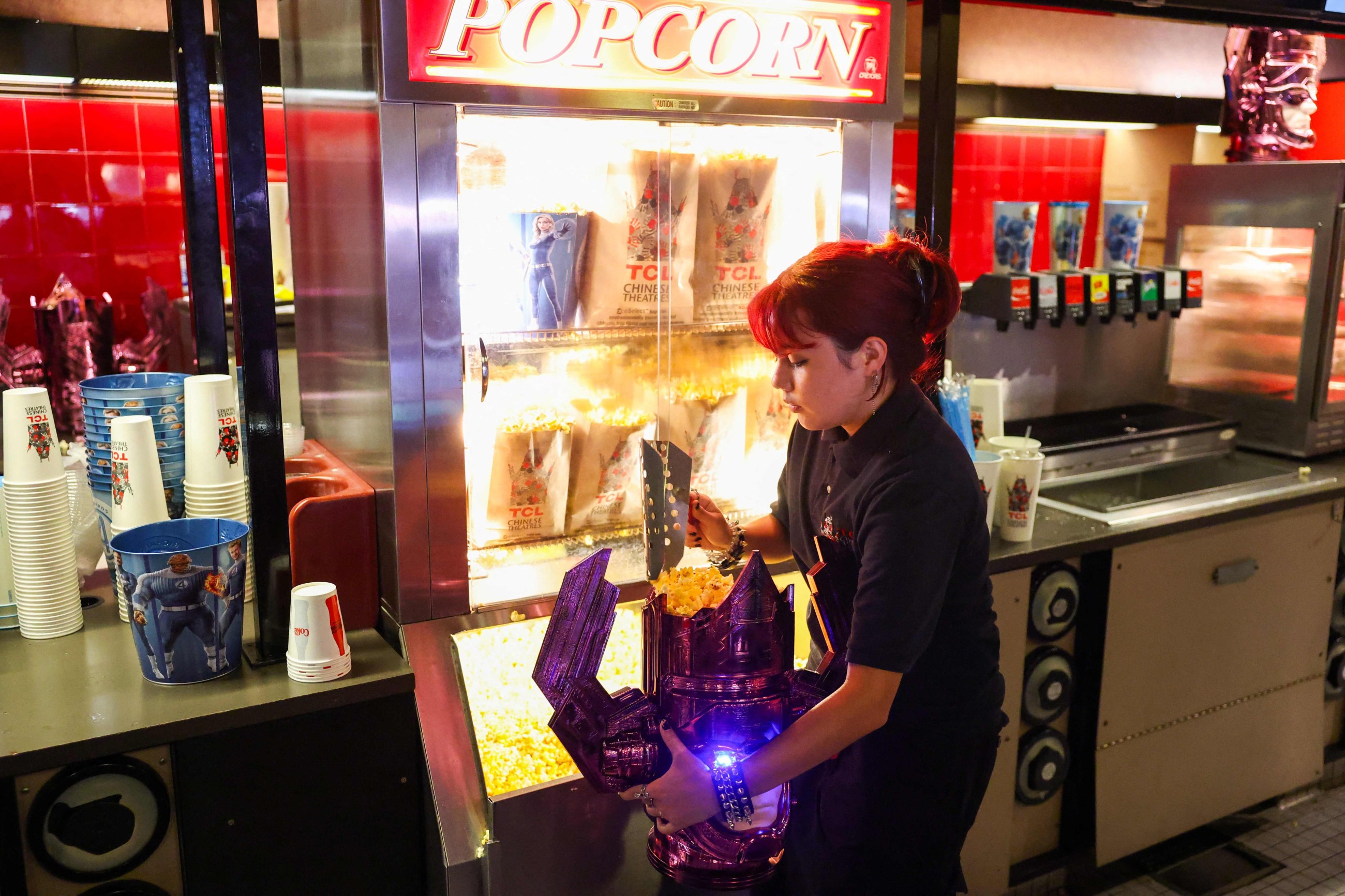 Marvel's $80 popcorn bucket sets world record in Los Angeles