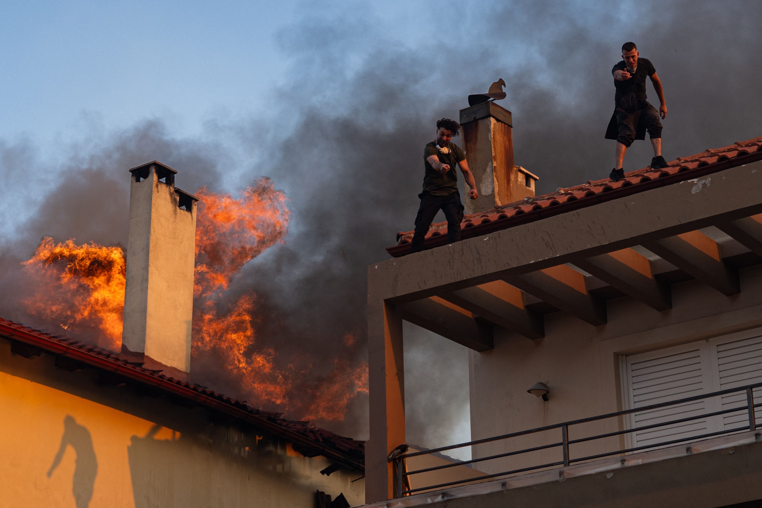 Greece battles wildfires across country, evacuates villages