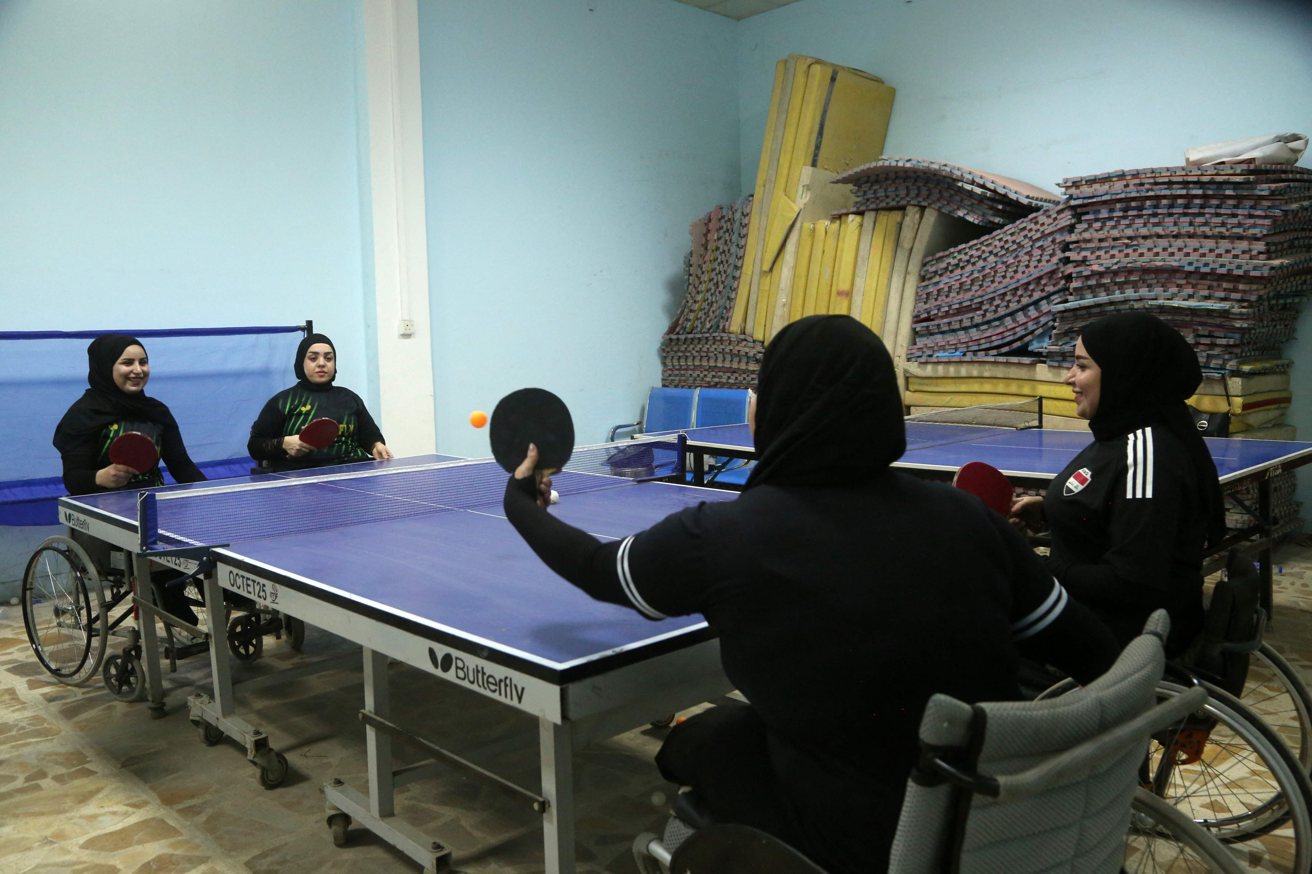 Iraqi women table tennis players chase Paralympic dreams