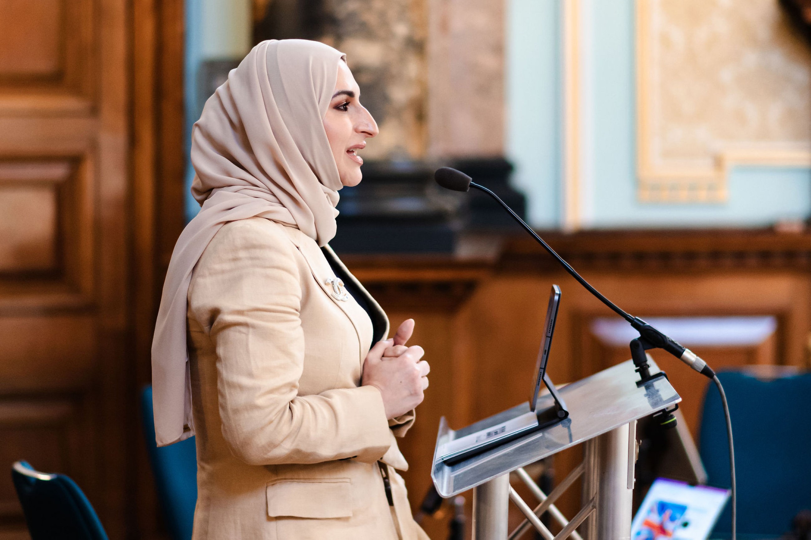 Hala Badri, Dubai Culture DG, speaks at London Art Biennale on art scene