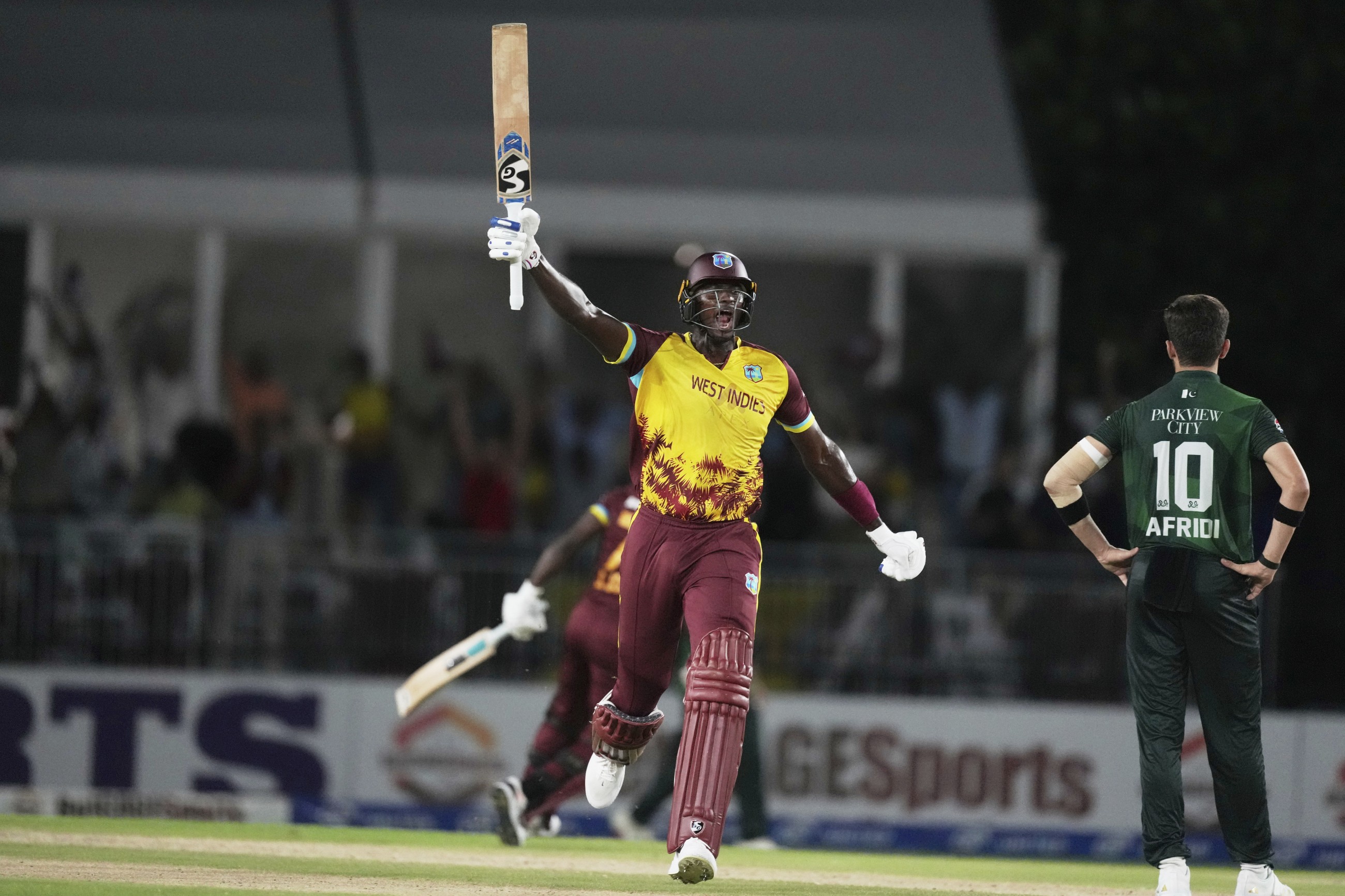West Indies hold their nerves to beat Pakistan in T20 thriller