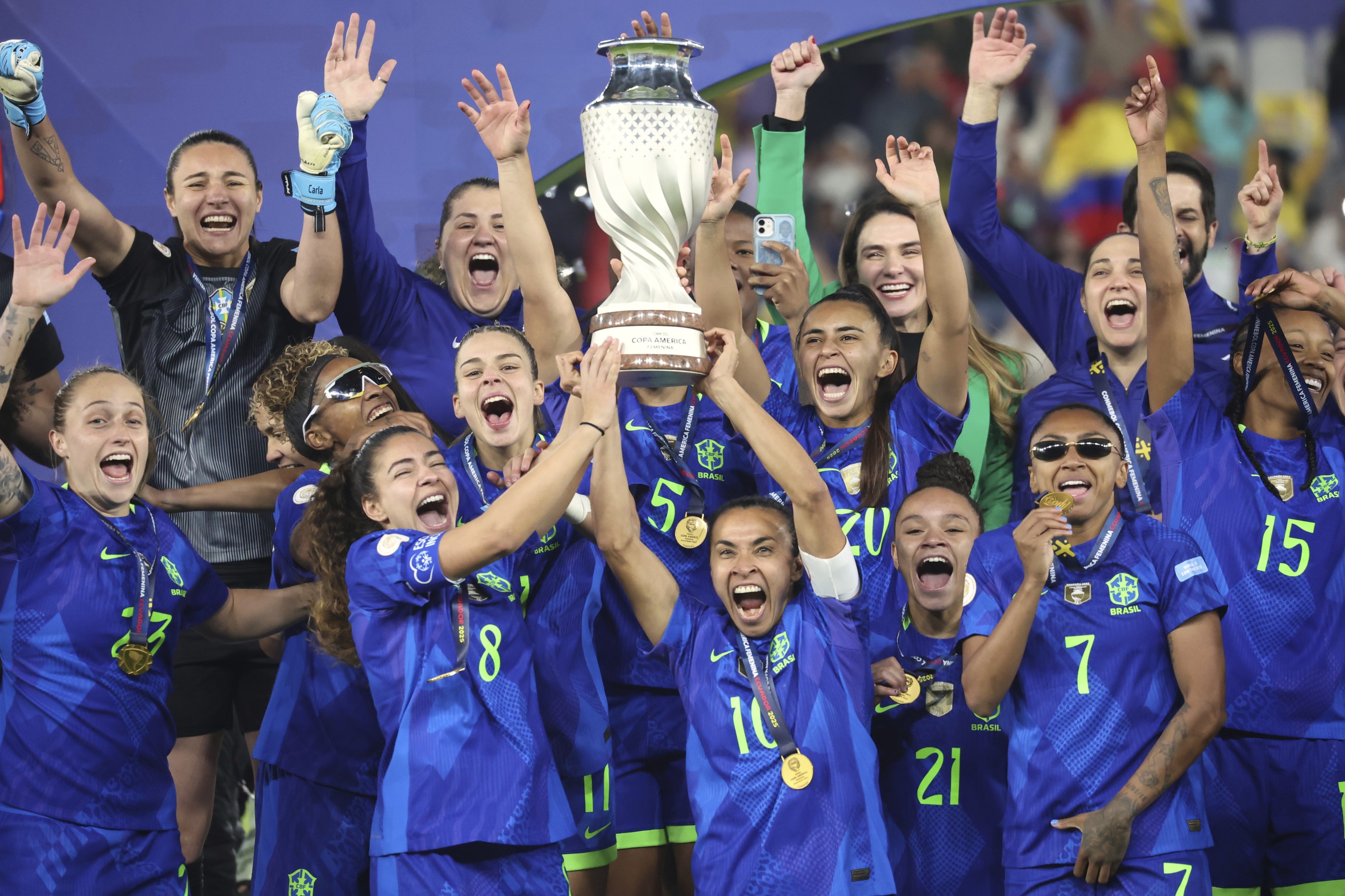 Brazil beat Colombia in shootout in Women’s Copa America final thriller