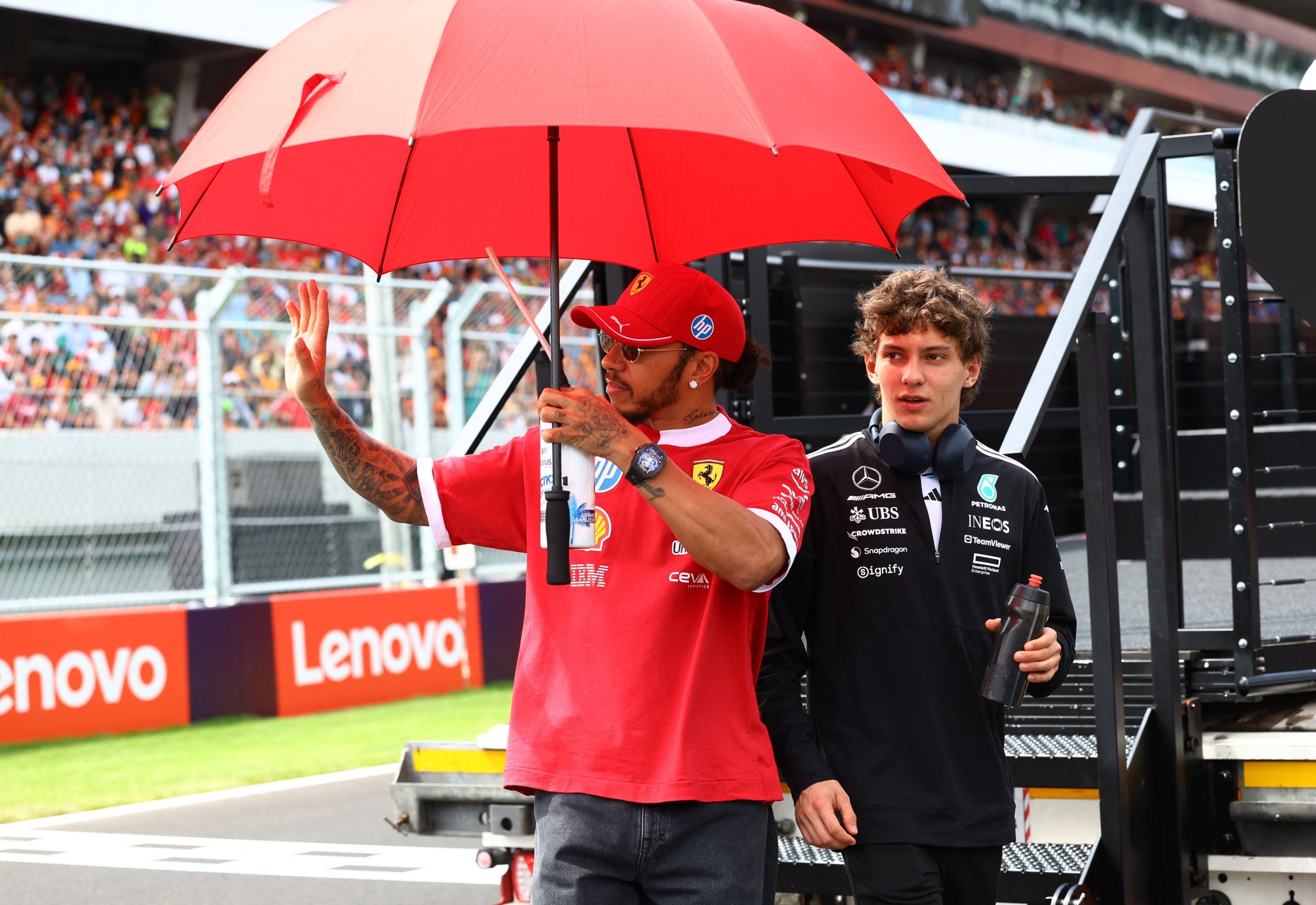 Seven-time world champion Ferrari’s Hamilton still battling speculation
