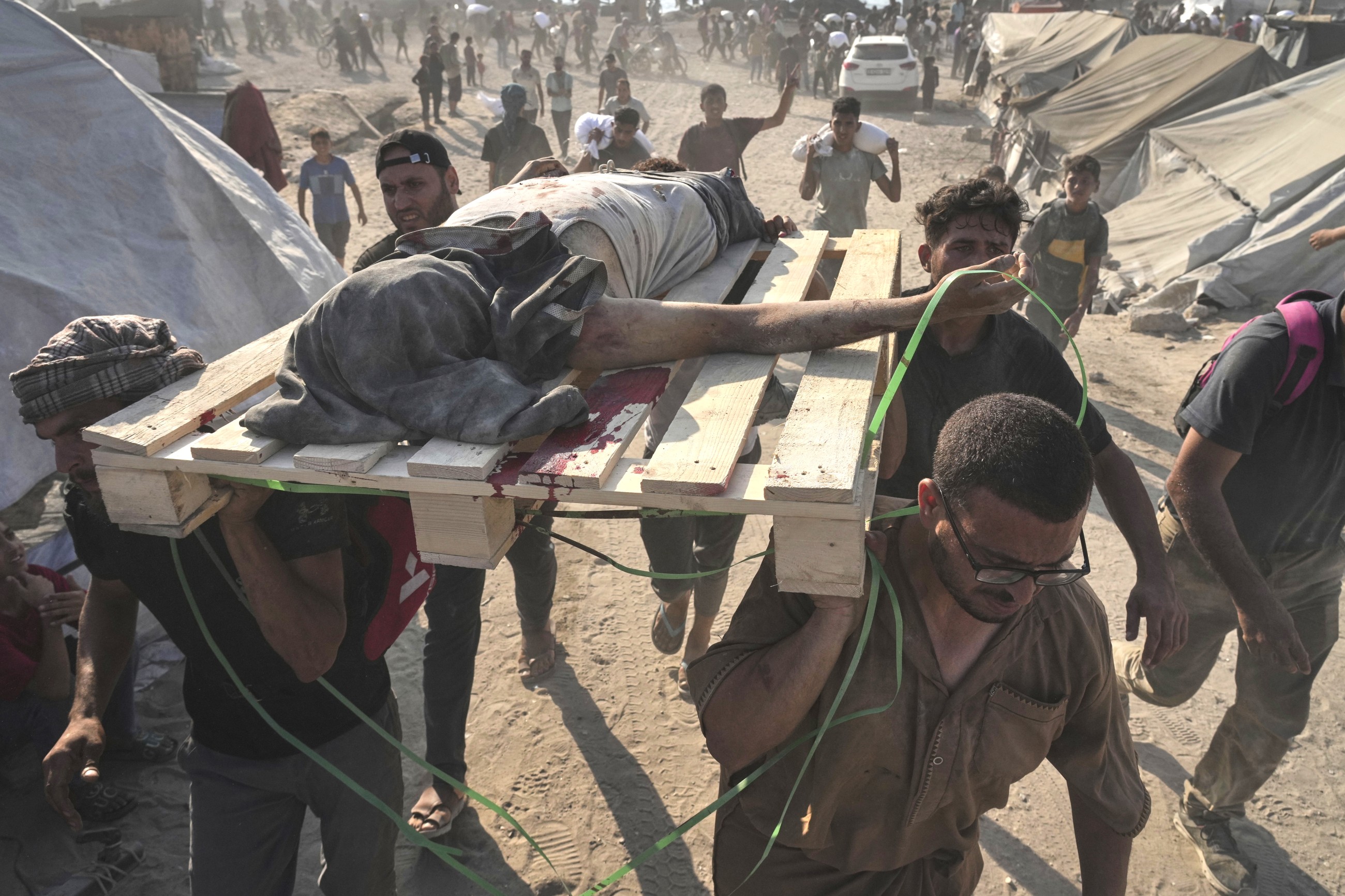 Gaza civil defence says 20 killed by overturned aid truck