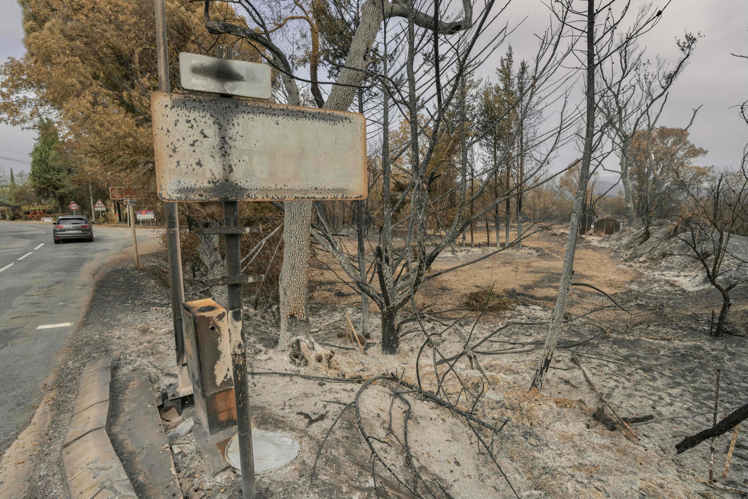 Massive French wildfire contained but 'not under control'