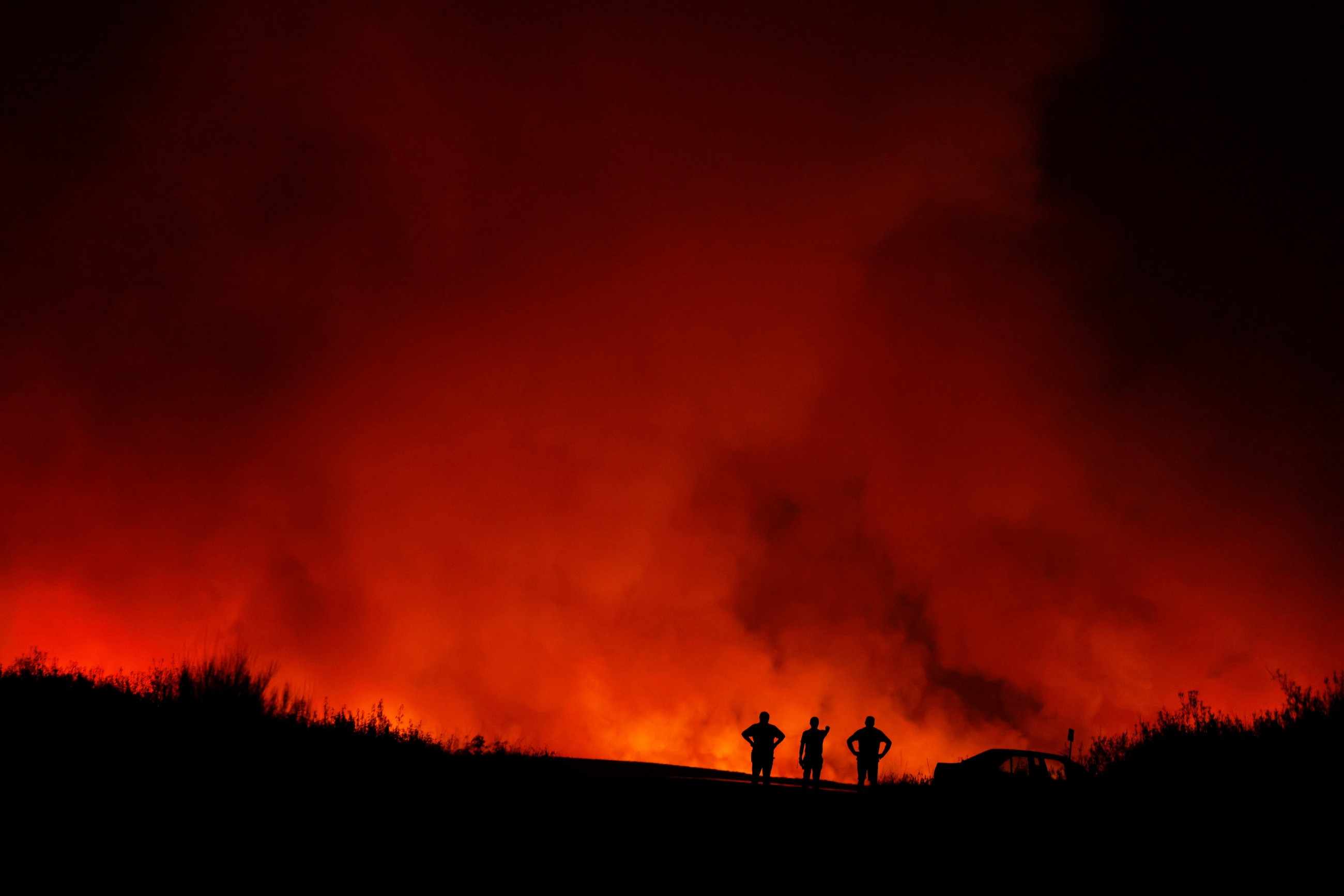 Thousands evacuated as wildfires rage across Spain during scorching heatwave