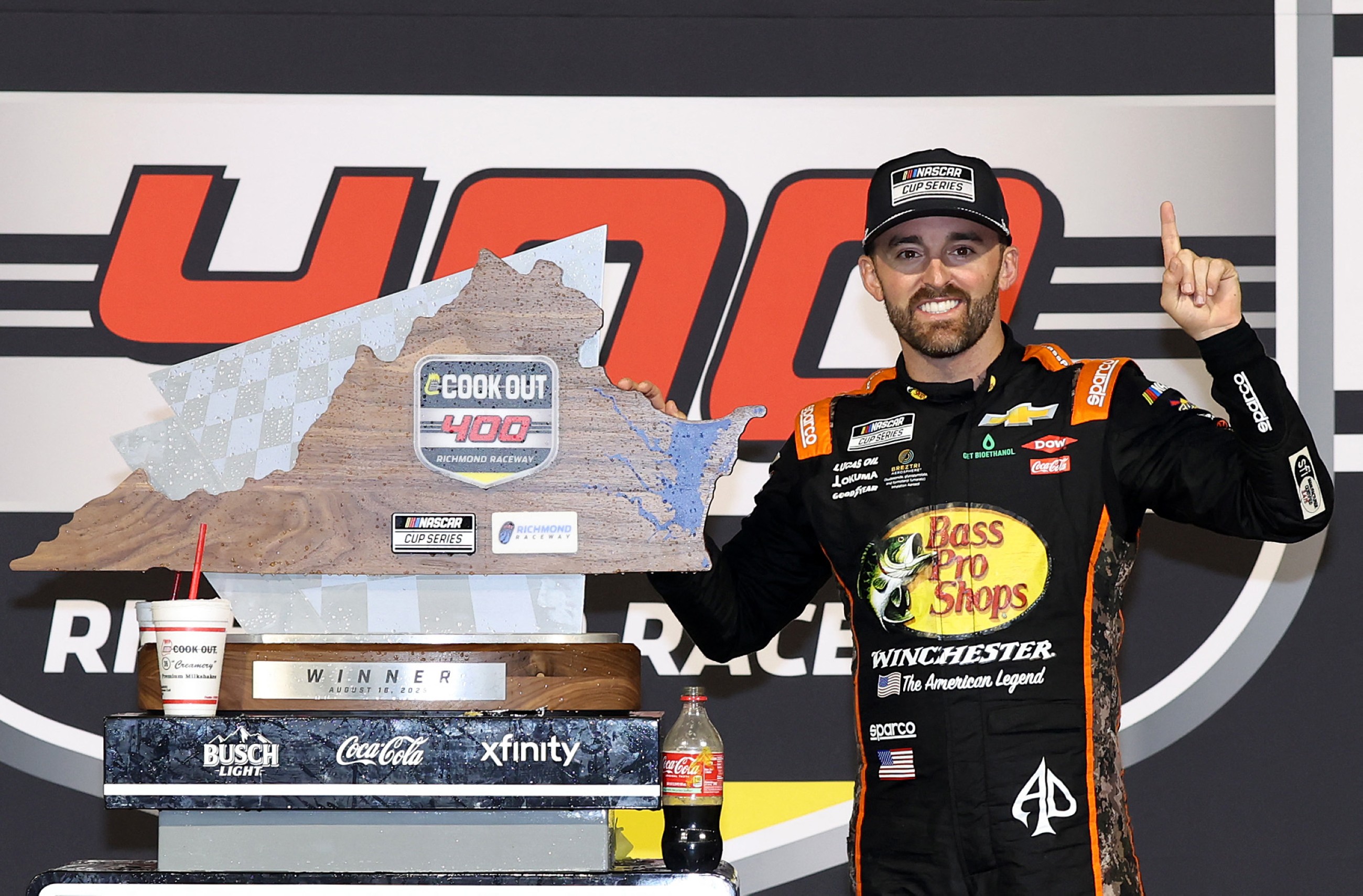 Austin Dillon becomes first repeat Cook Out 400 winner in 15 years