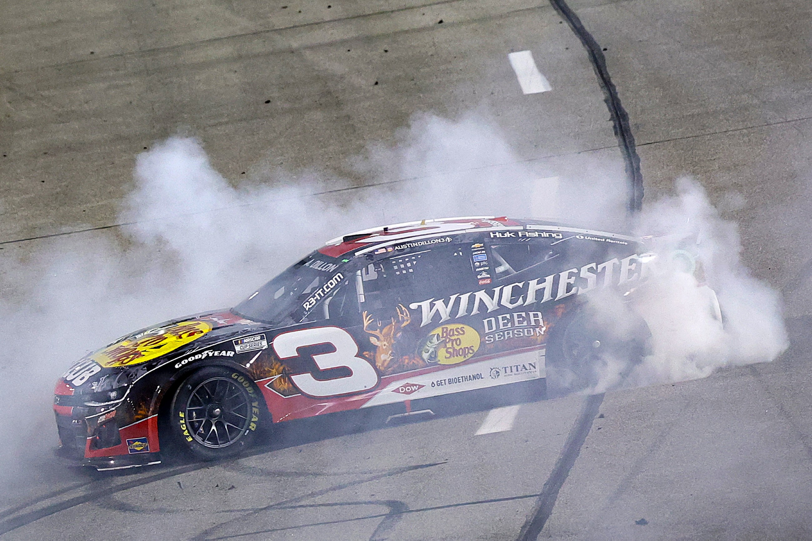 Austin Dillon becomes first repeat Cook Out 400 winner in 15 years