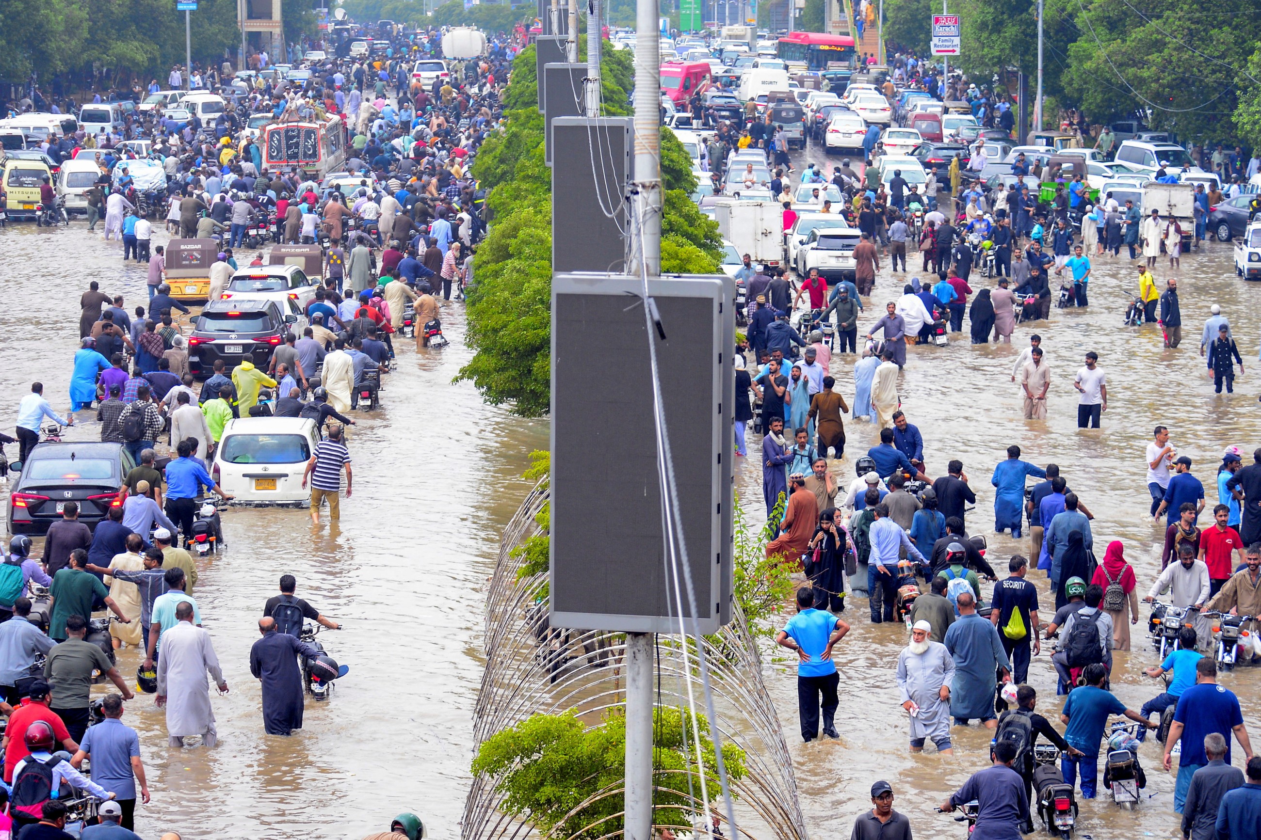 Pakistan's Karachi hit by torrential rain and floods